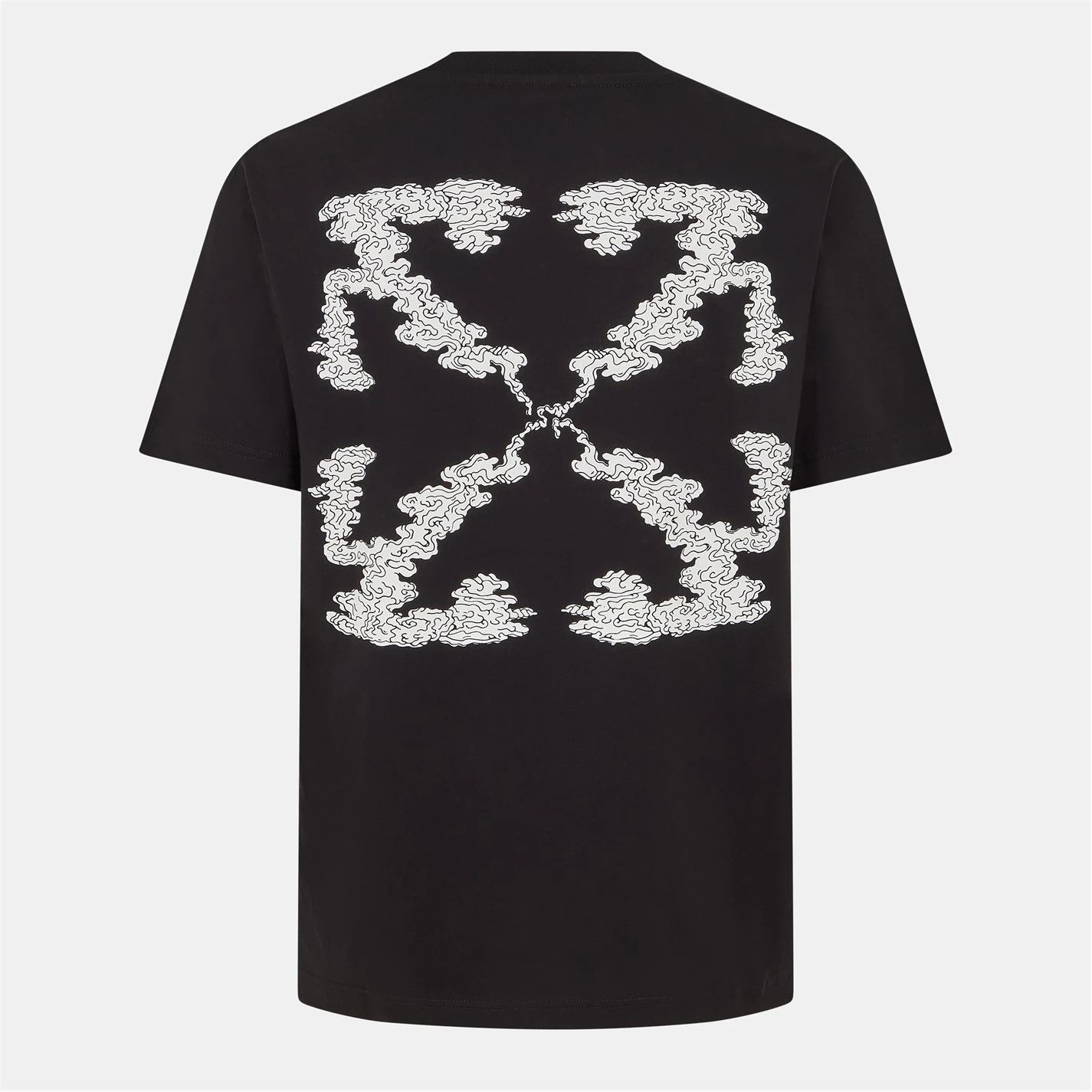 Off-White o1g2r1mq0226 Cloud Arrow T-Shirt In Black Size US M / EU 48-50 / 2 - 2 Thumbnail
