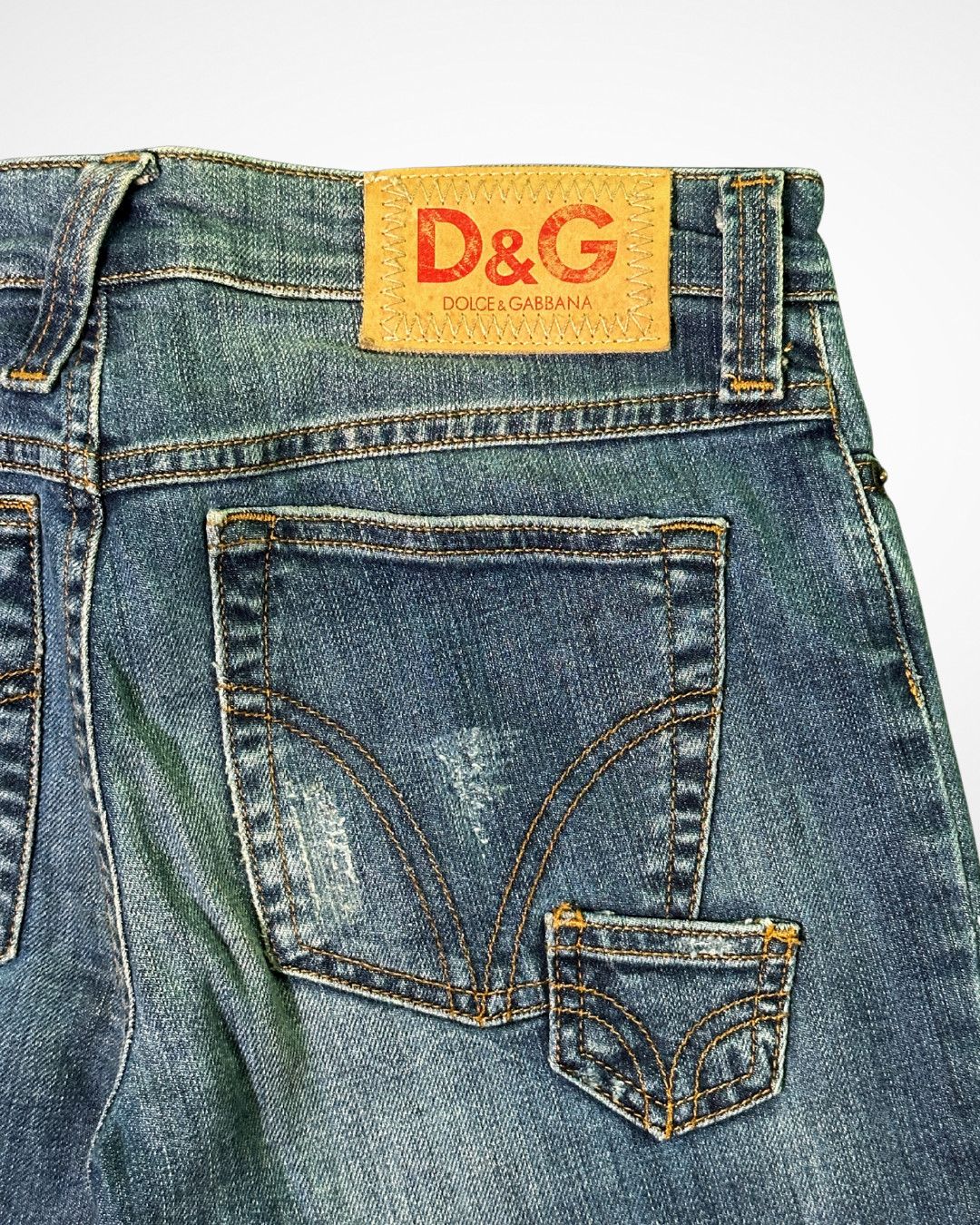 Dolce & Gabbana 90s Stash Pocket Denim Capri Pants Size 28" / US 6 / IT 42 - 6 Thumbnail