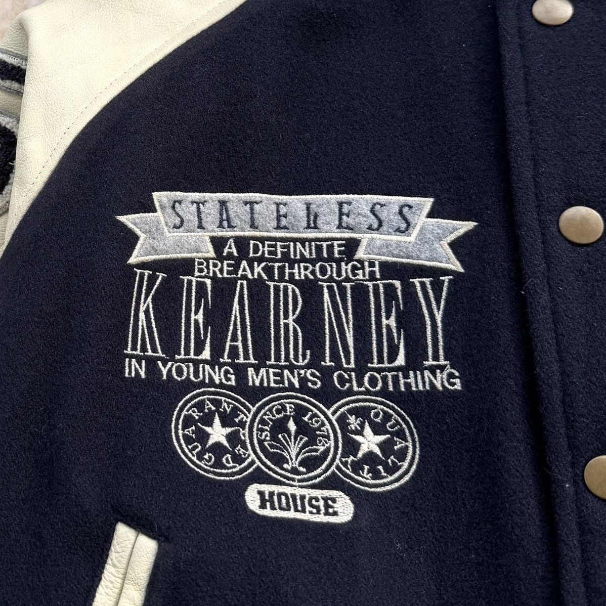 Vintage Vintage Kearney House Varsity Jacket Wool Leather Patchwork Size US M / EU 48-50 / 2 - 5 Thumbnail