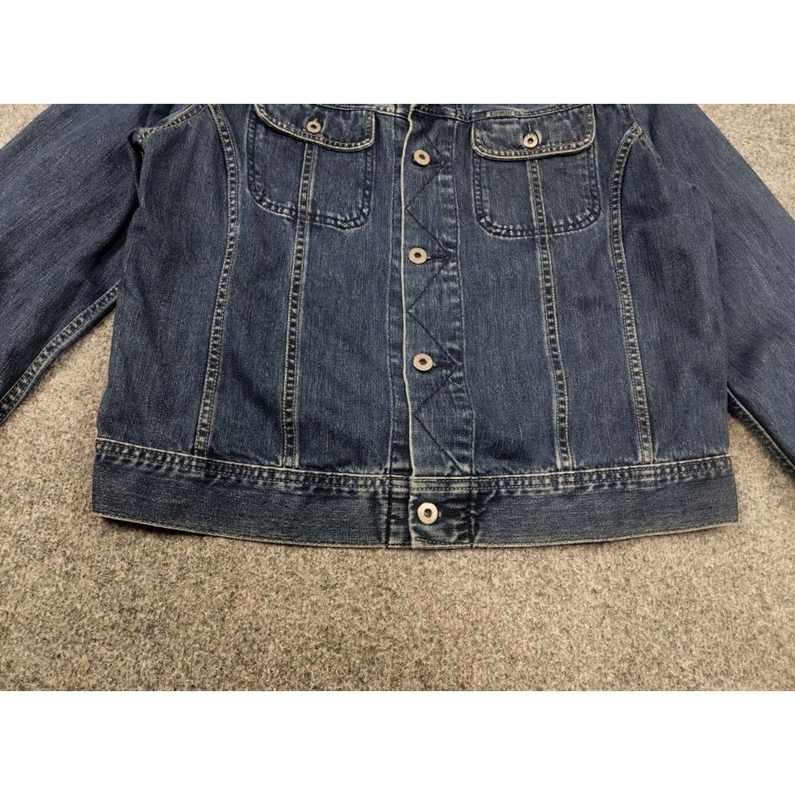 Diesel VINTAGE Diesel Gregg Denim Jacket L Men Blue 90s Y2K Style Pocket Button Armor? Size US L / EU 52-54 / 3 - 4 Thumbnail