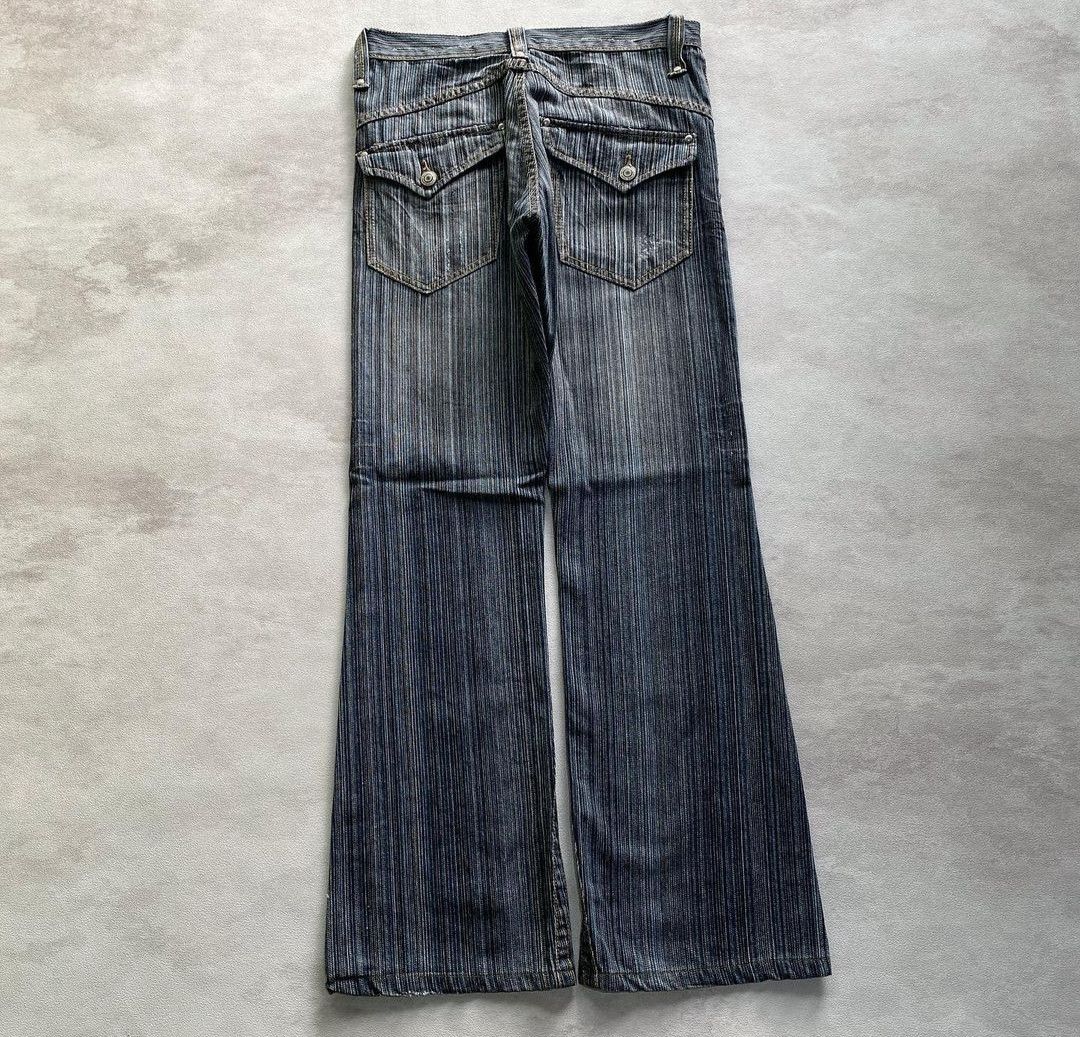 image of Beauty Beast x Hysteric Glamour Vintage Japanese Flare Denim Black Grey, Men's (Size 30)