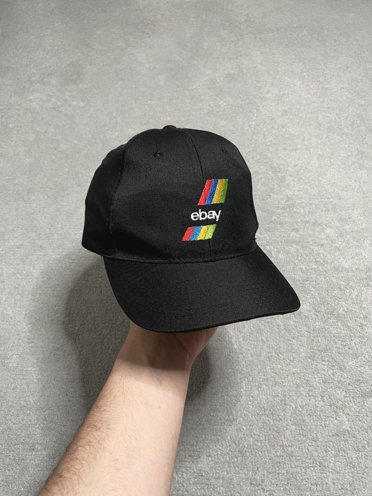eBay Vintage Black Cap Hat Logo EBay Drip Size ONE SIZE - 1 Thumbnail