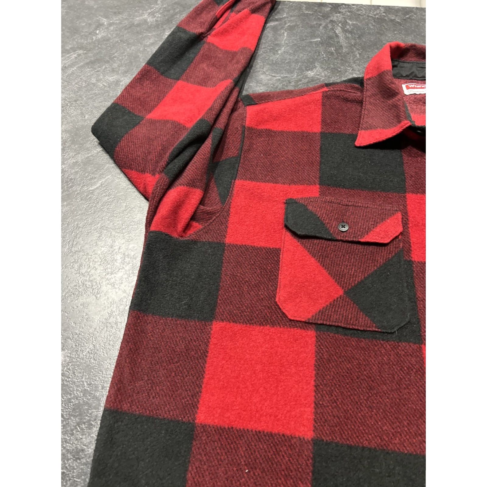Wrangler Wrangler Mens Shirt 2XL Flannel Lumberjack Plaid Red Black Size US XXL / EU 58 / 5 - 5 Thumbnail