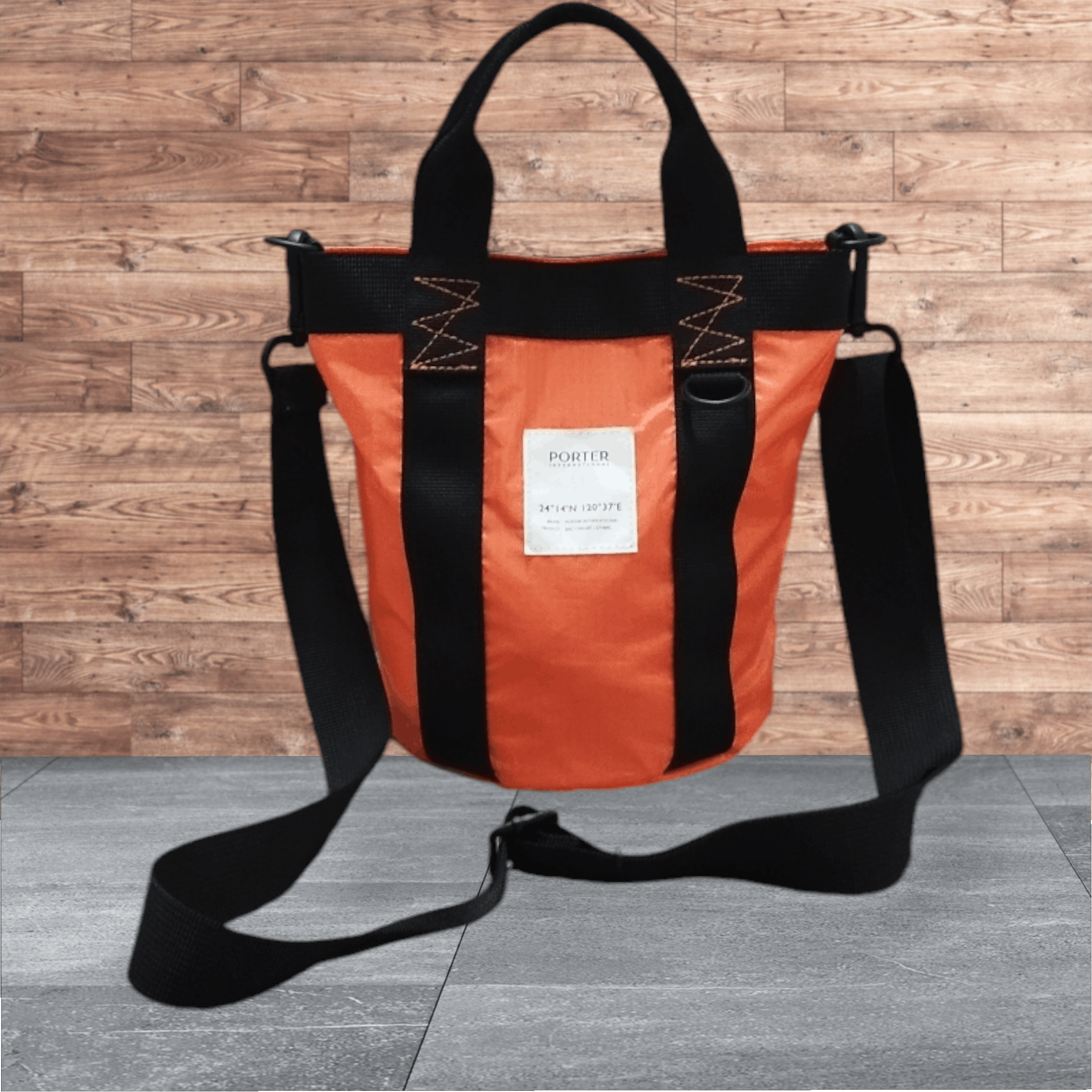 Japanese Brand Porter International Bucket Two Way Poliester Bag Size ONE SIZE - 1 Thumbnail