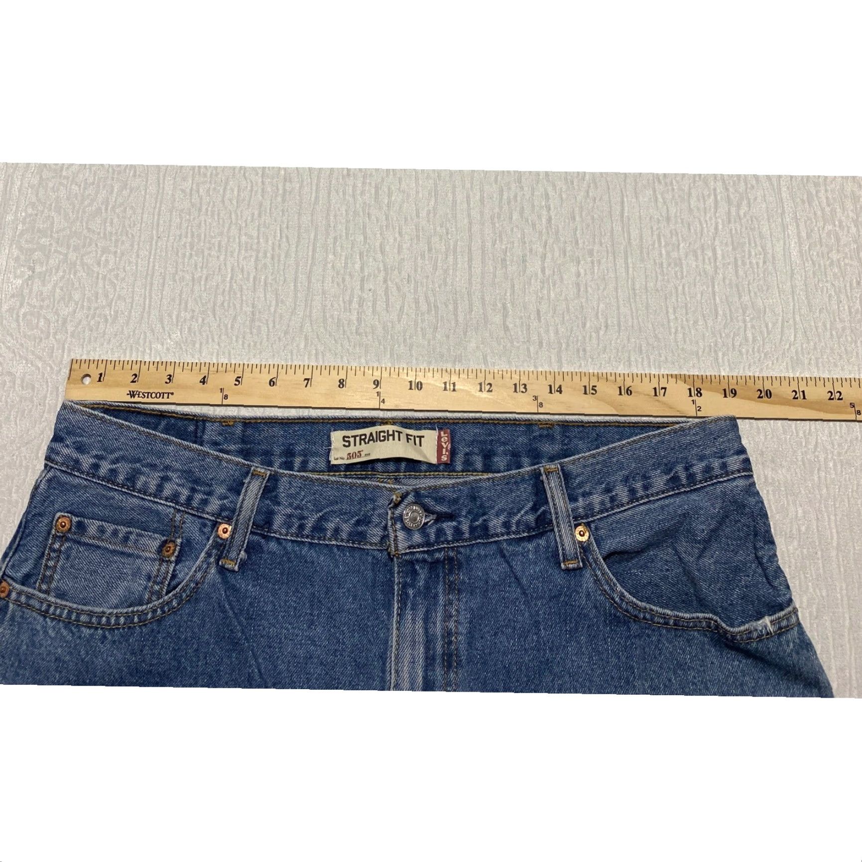 Levi's Levi's 505 Jeans Mens Regular Straight Fit 38x30 Blue Denim Classic Size US 38 / EU 54 - 7 Thumbnail