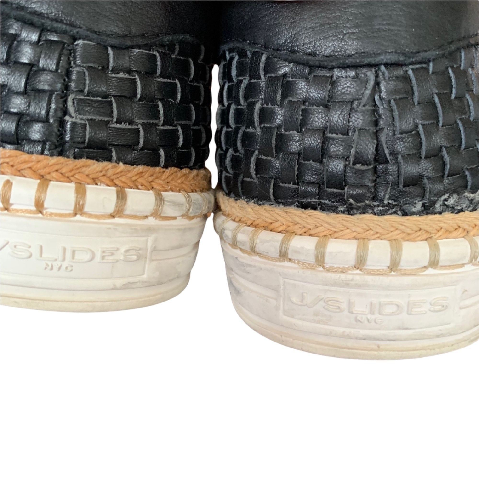 J/Slides J Slides Woven Leather Slip-On Loafers 8.5 Size US 8.5 / IT 38.5 - 6 Thumbnail
