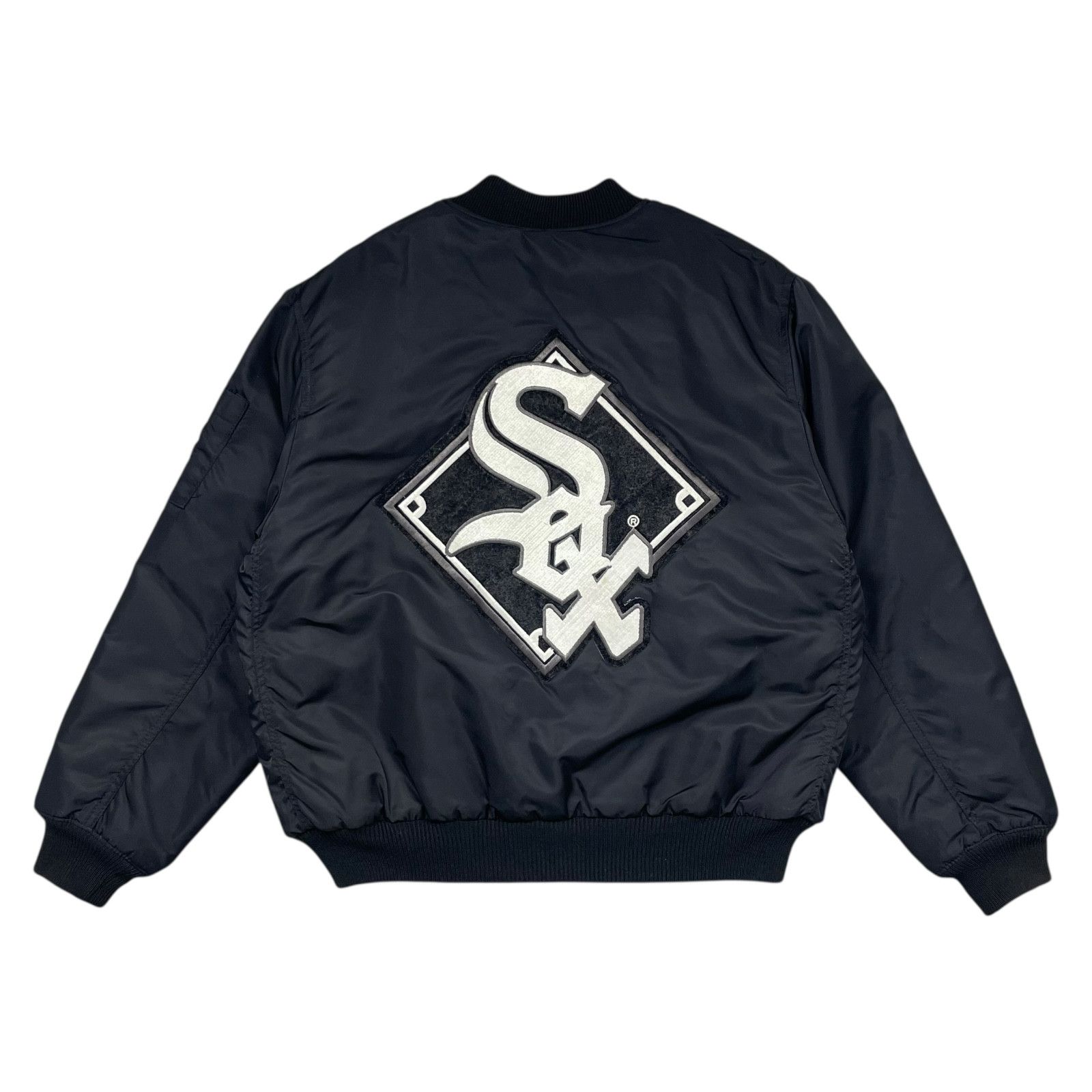 MLB RARE VTG 90s CHICAGO WHITE SOX BOMBER PUFFER SATIN JACKET L Size US L / EU 52-54 / 3 - 1 Thumbnail