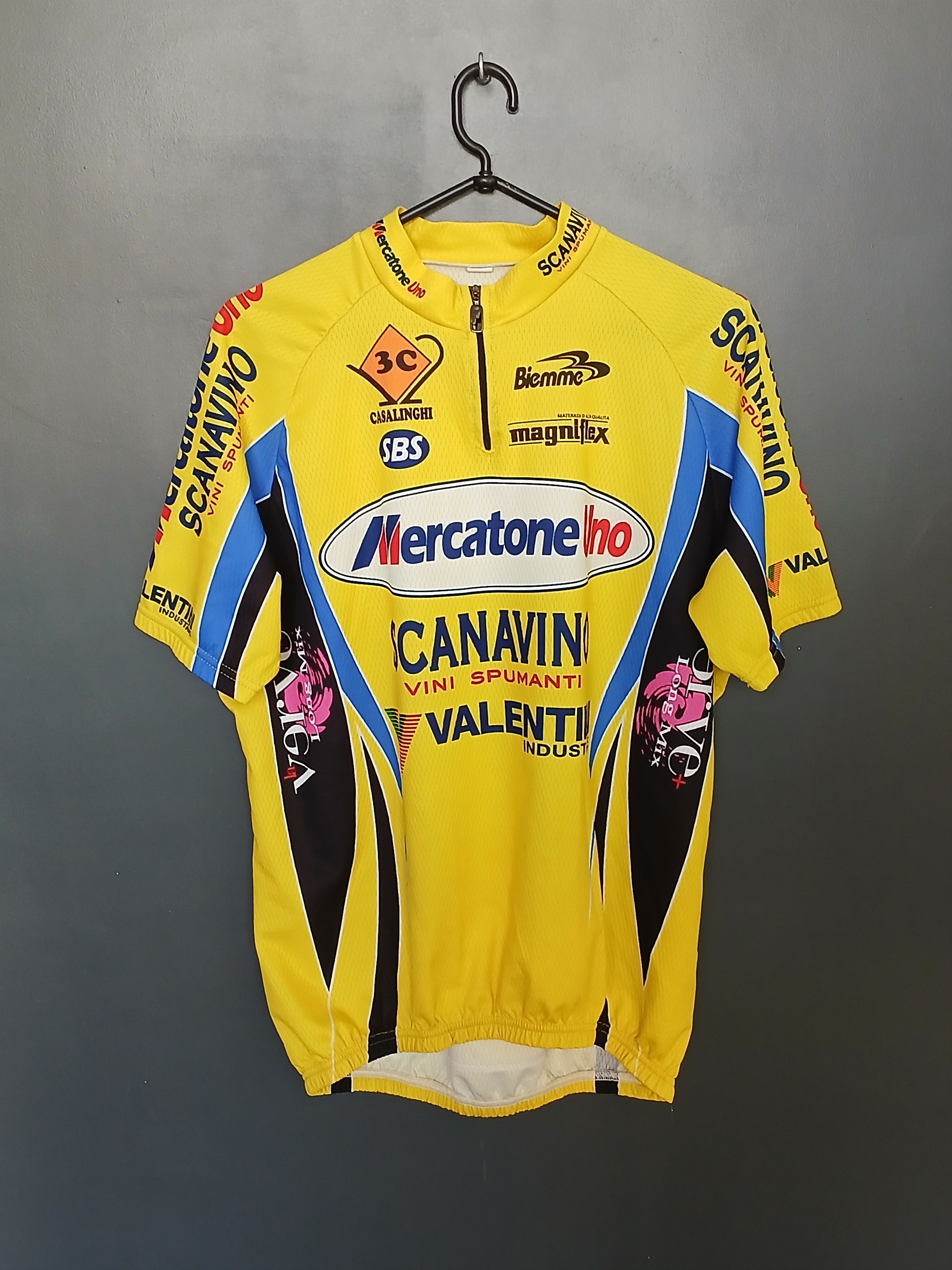 Bicycle Mercatone Uno Scanavino Racing Team Bicycle Cycling Jersey Size US XL / EU 56 / 4 - 1 Thumbnail