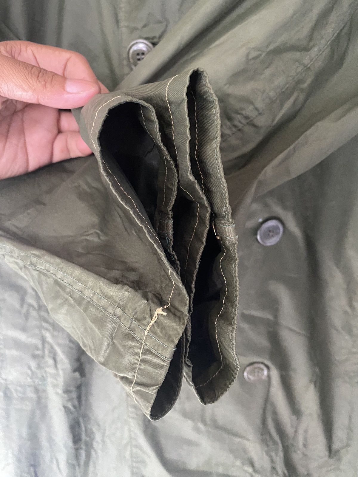Vintage Vtg🔥ARMY Nylon Long Coat Size US M / EU 48-50 / 2 - 14 Thumbnail