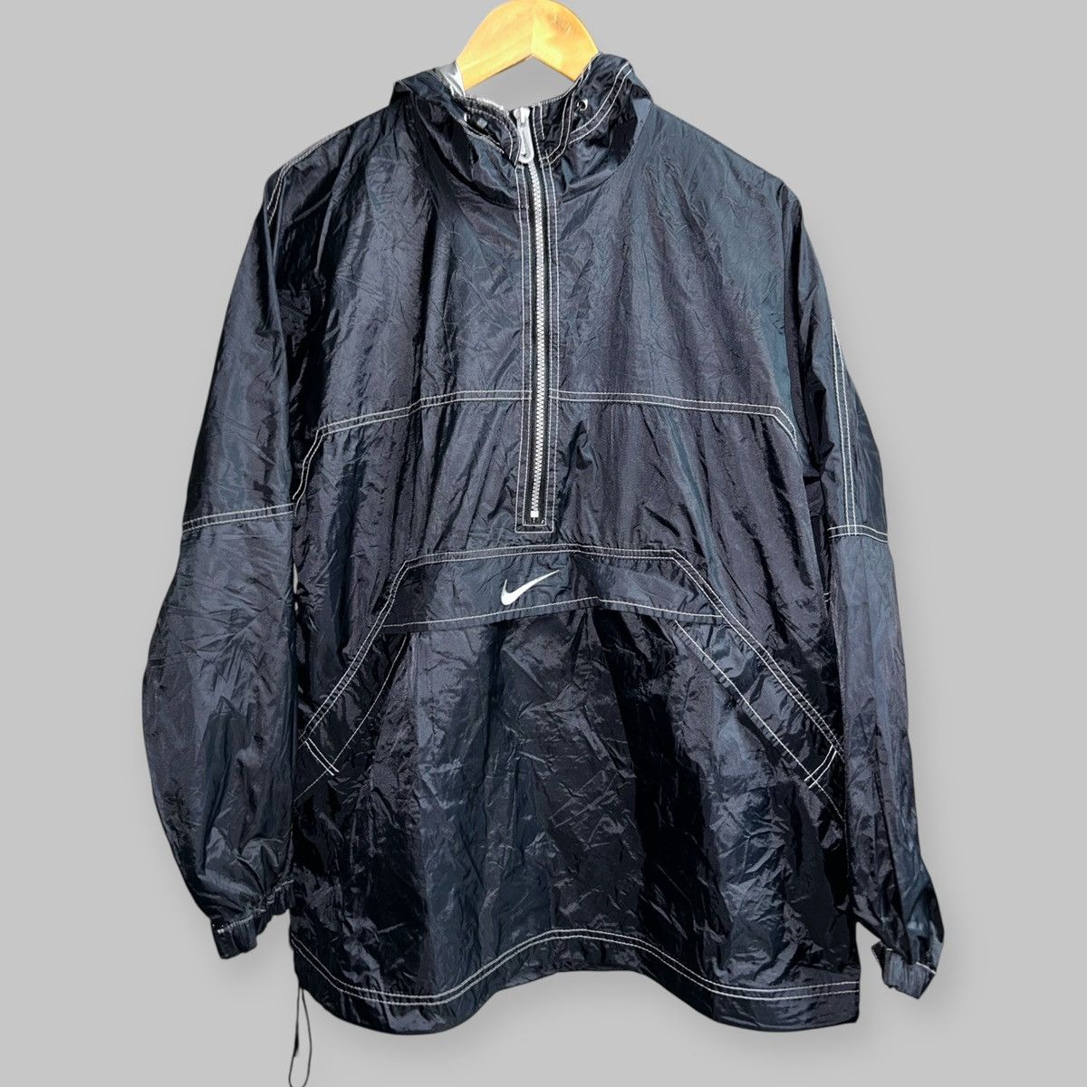 Nike Center Swoosh Halfzipper Windbreaker Jacket Size US M / EU 48-50 / 2 - 4 Thumbnail