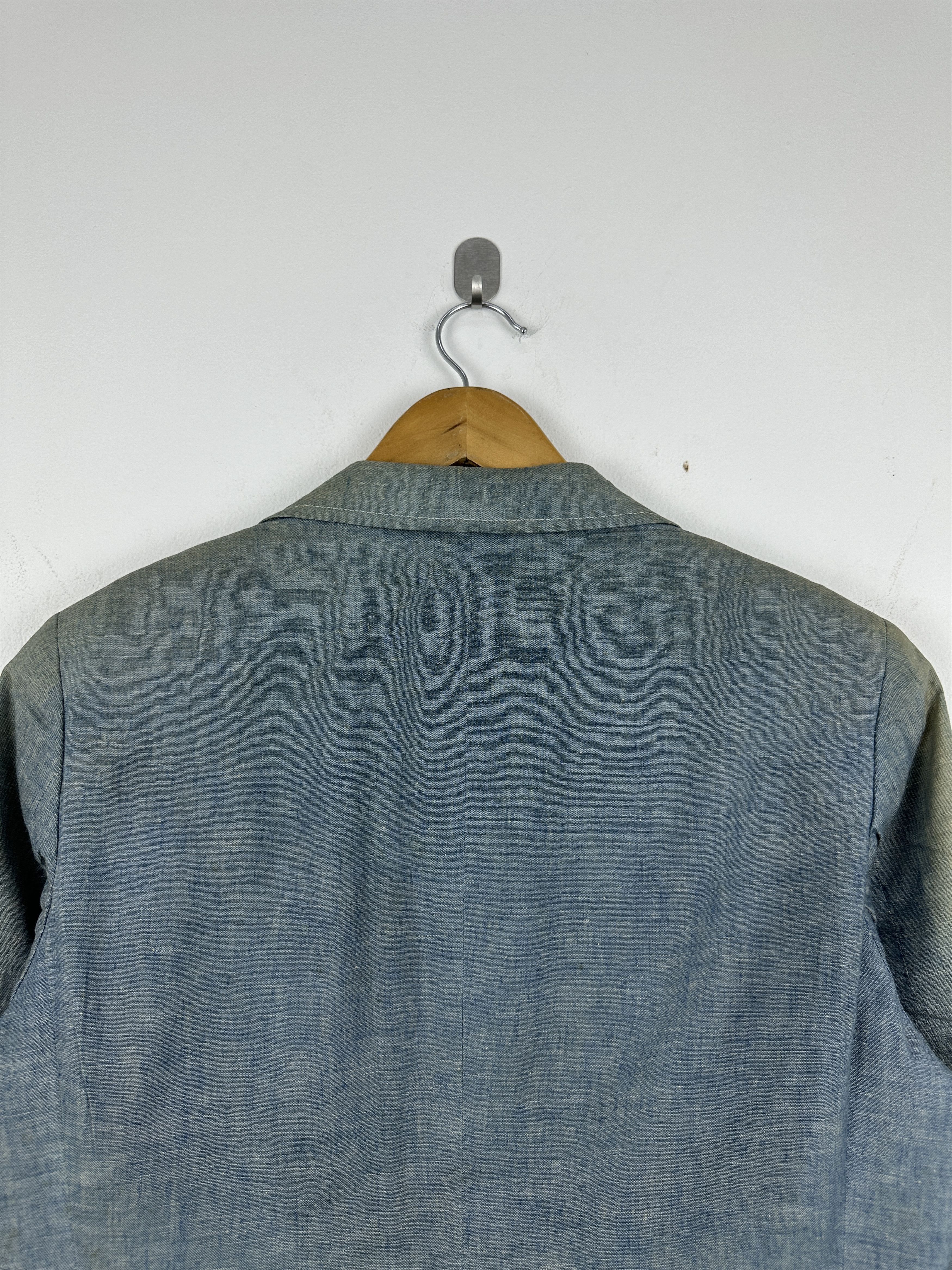Polo Ralph Lauren Vintage Polo Ralph Lauren Linen Blazer Jacket Blue Size US S / EU 44-46 / 1 - 4 Thumbnail