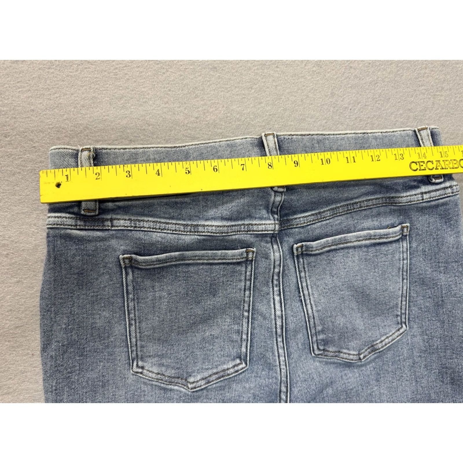 Spanx Spanx Jeans Womens L Light Blue Pull On Flare Bootcut Stretch Denim Jean-ish Size 36" / US 14 / IT 50 - 5 Thumbnail