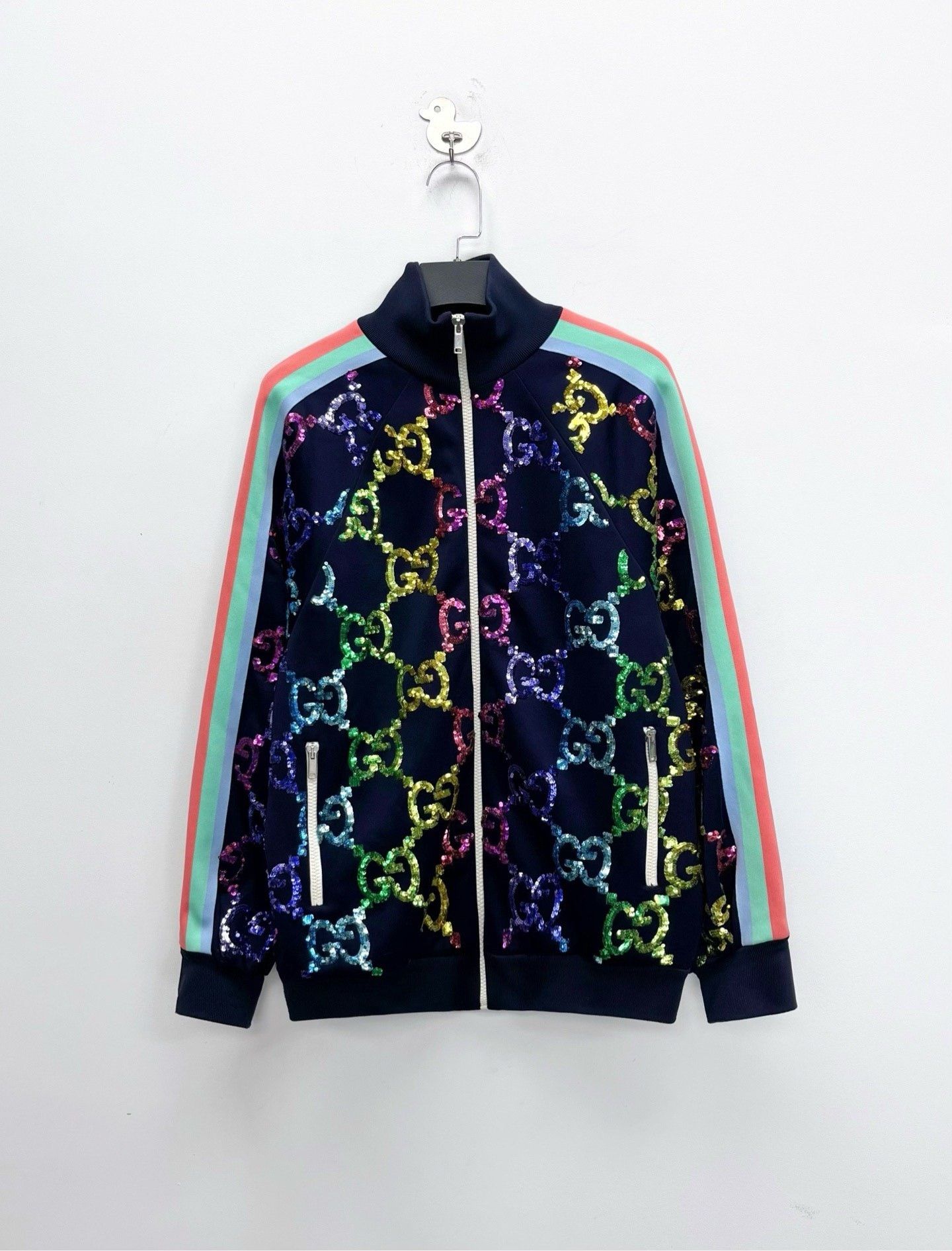 Gucci Gucci Double G Rainbow Sequin Jacket Size US M / EU 48-50 / 2 - 1 Thumbnail
