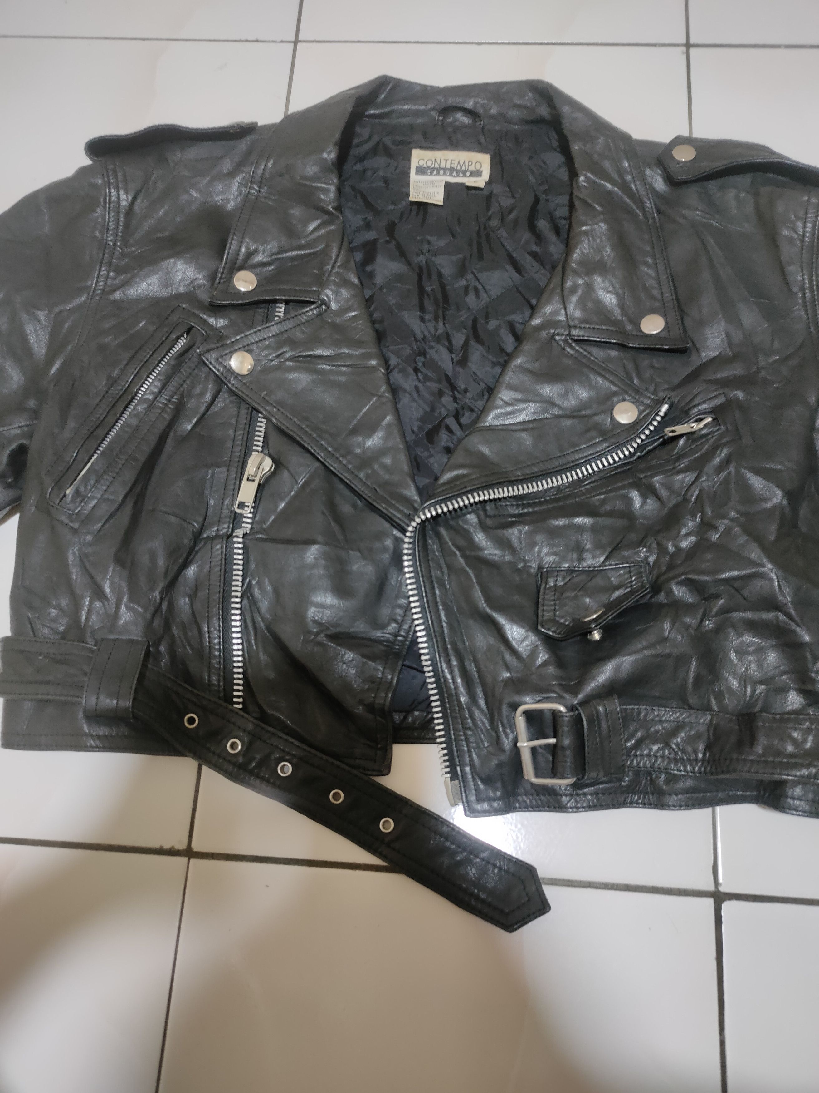 Genuine Leather × Japanese Brand × Leather Rare contempo casuals Size L / US 10 / IT 46 - 6 Thumbnail