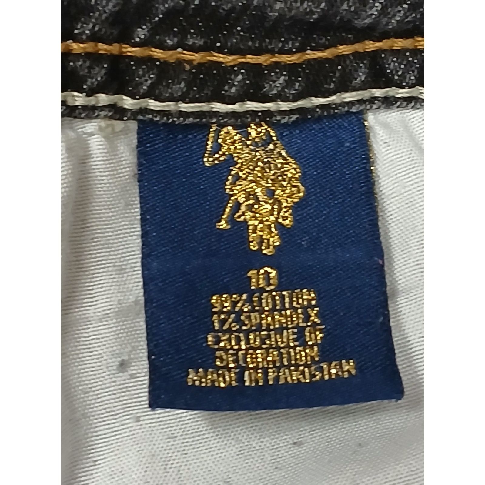 U.S. Polo Assn. U.S. Polo Assn. (10) Straight Boot Cut Black Denim Jeans Size 32" / US 10 / IT 46 - 9 Thumbnail