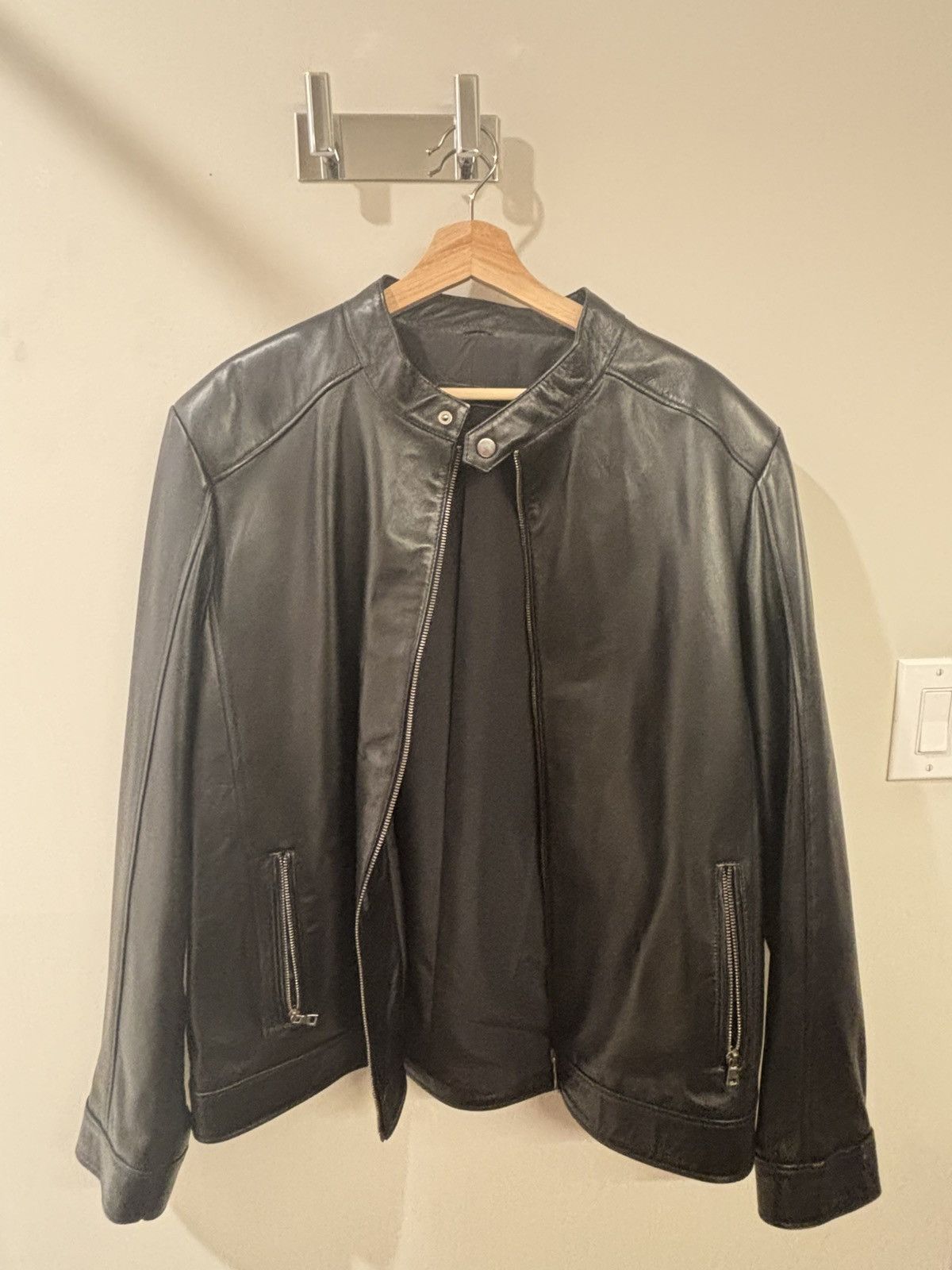Other Leather jacket with detailed zippers Size US XL / EU 56 / 4 - 1 Thumbnail