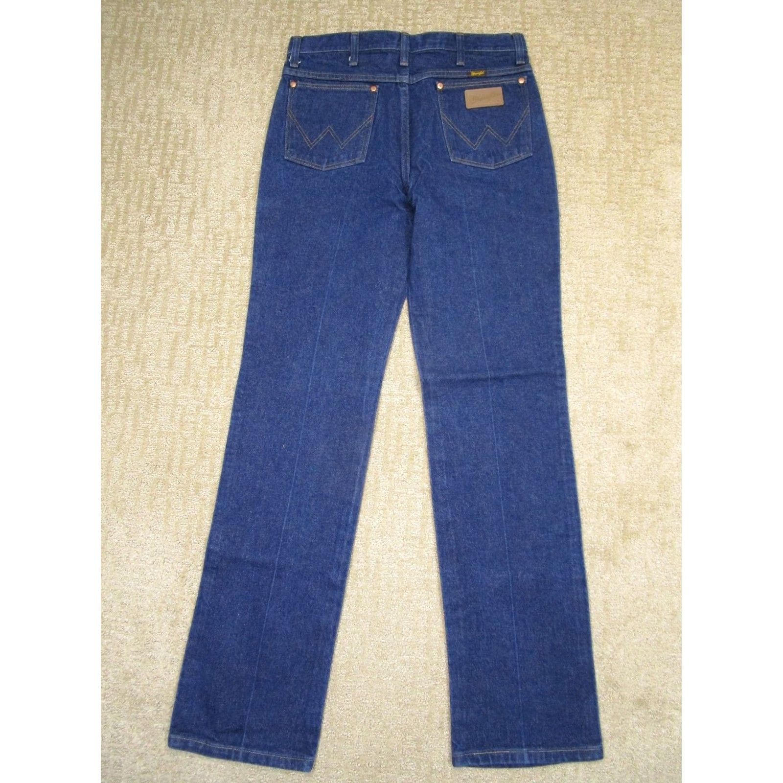 Wrangler Wrangler Jeans Men 33x34 Blue Cowboy Cut Slim Fit Western Jeans Dark Wash Denim Wrangler Cowboy Cut 936 Men Jeans Size US 33 - 3 Thumbnail