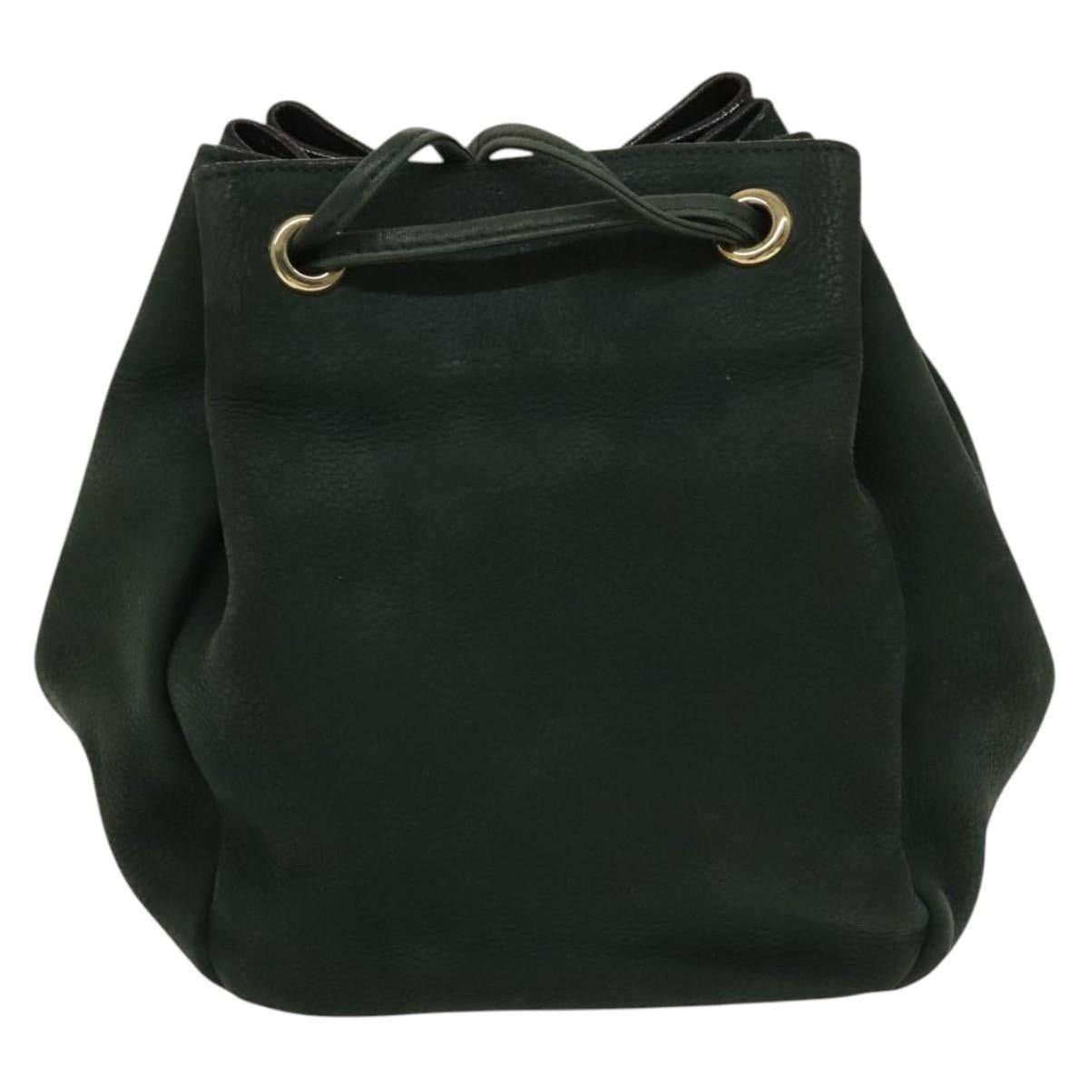 Celine CELINE Shoulder Bag Leather Green Gold Size ONE SIZE - 3 Thumbnail
