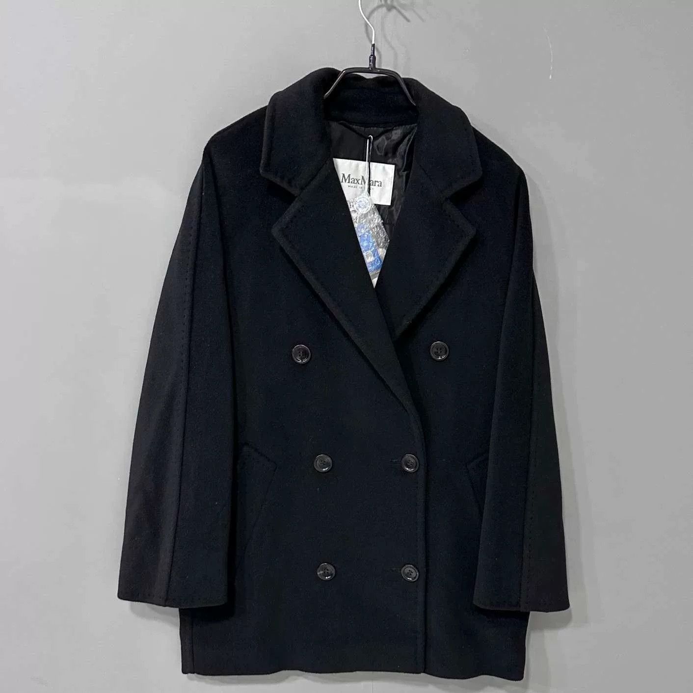Max Mara black 101801 short coat by MaxMara Size US S / EU 44-46 / 1 - 1 Thumbnail