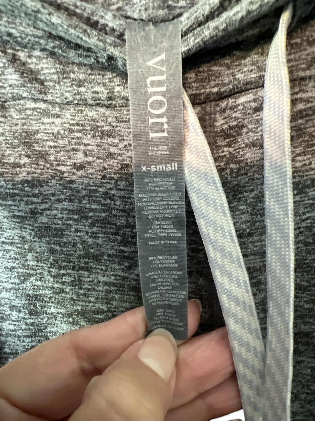 Vuori Vuori Womens XS Gray Stretch Drawstring Jogger Heathered Size 26" / US 2 / IT 38 - 3 Thumbnail