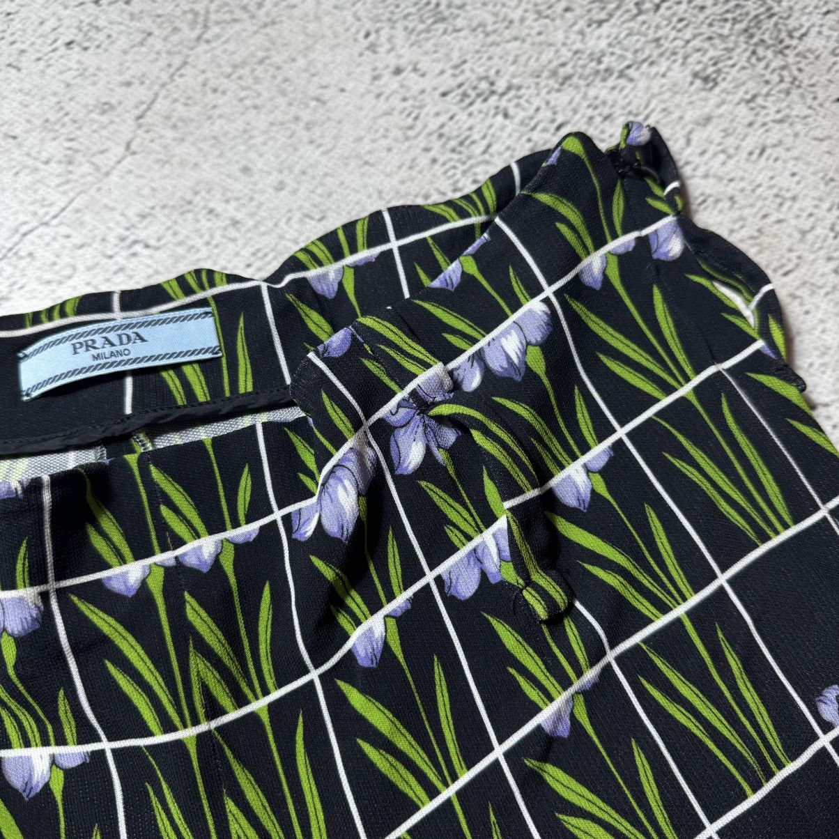 Prada vintage prada Floral Print Jersey Pants flowers print Size 32" / US 10 / IT 46 - 9 Thumbnail