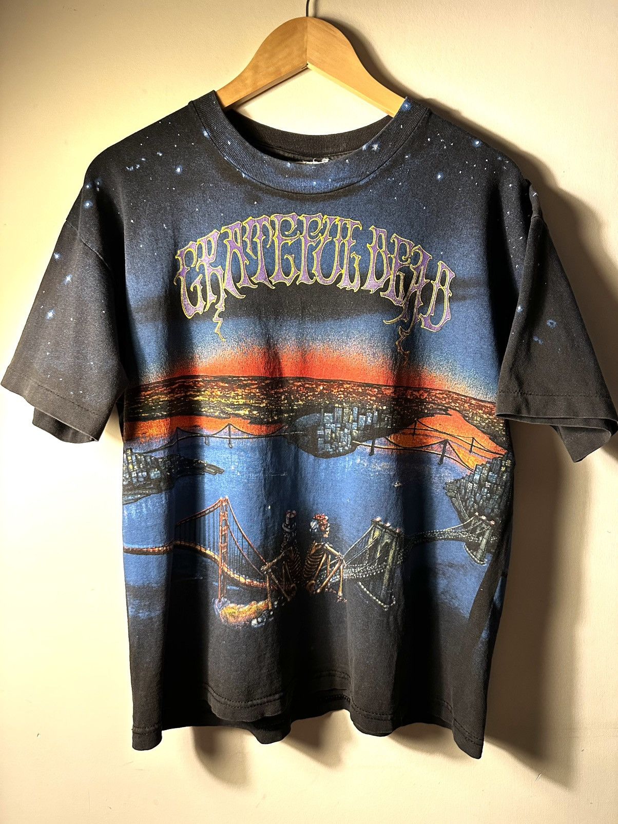 1990 Vintage Grateful Dead AOP San Francisco Tee L