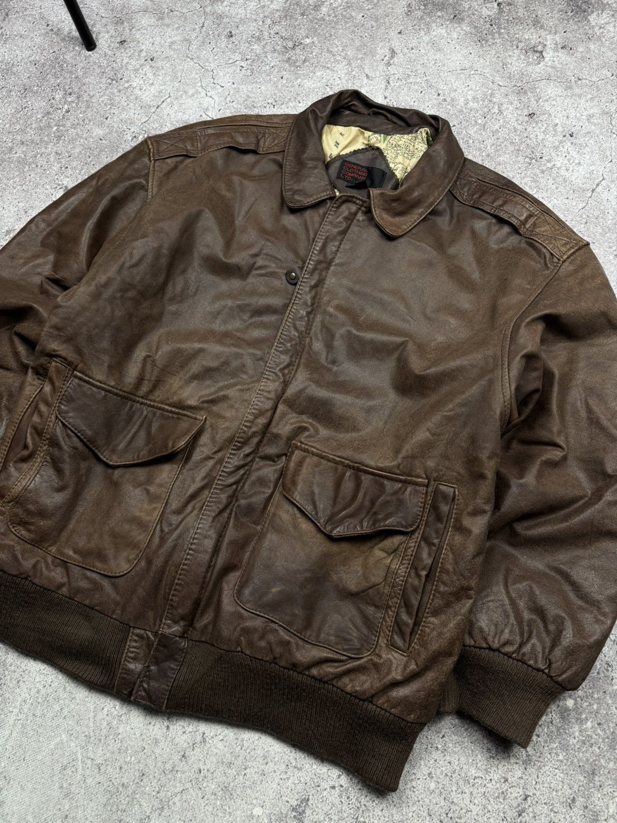 Japanese Brand Vintage Bomber Leather Jacket Avirex Schott Japanesse Y2K Size US L / EU 52-54 / 3 - 7 Thumbnail