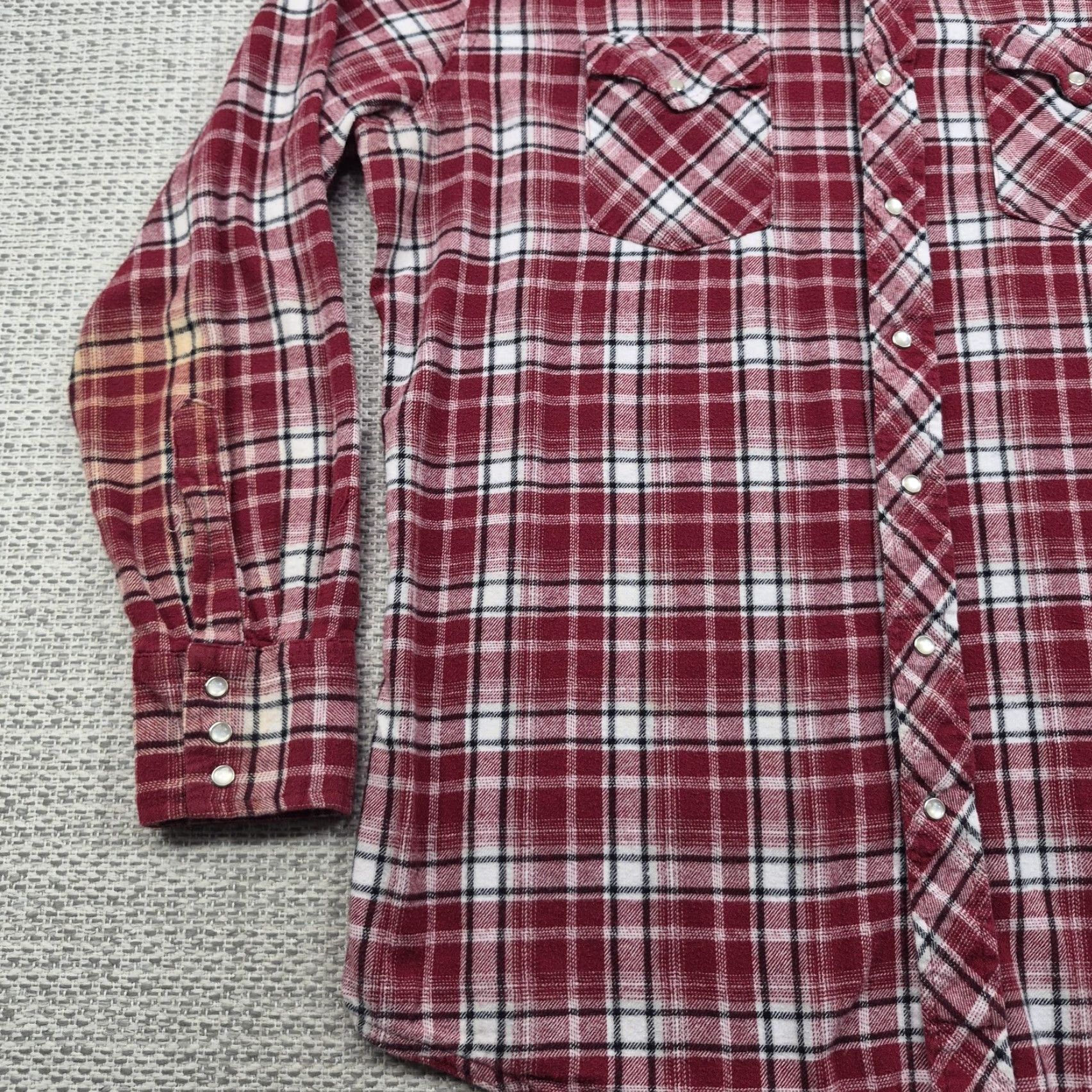 Wrangler VINTAGE Wrangler Wrancher Shirt Mens XL Red Plaid Flannel Pearl Snap Western Button-Up Size US XL / EU 56 / 4 - 3 Thumbnail