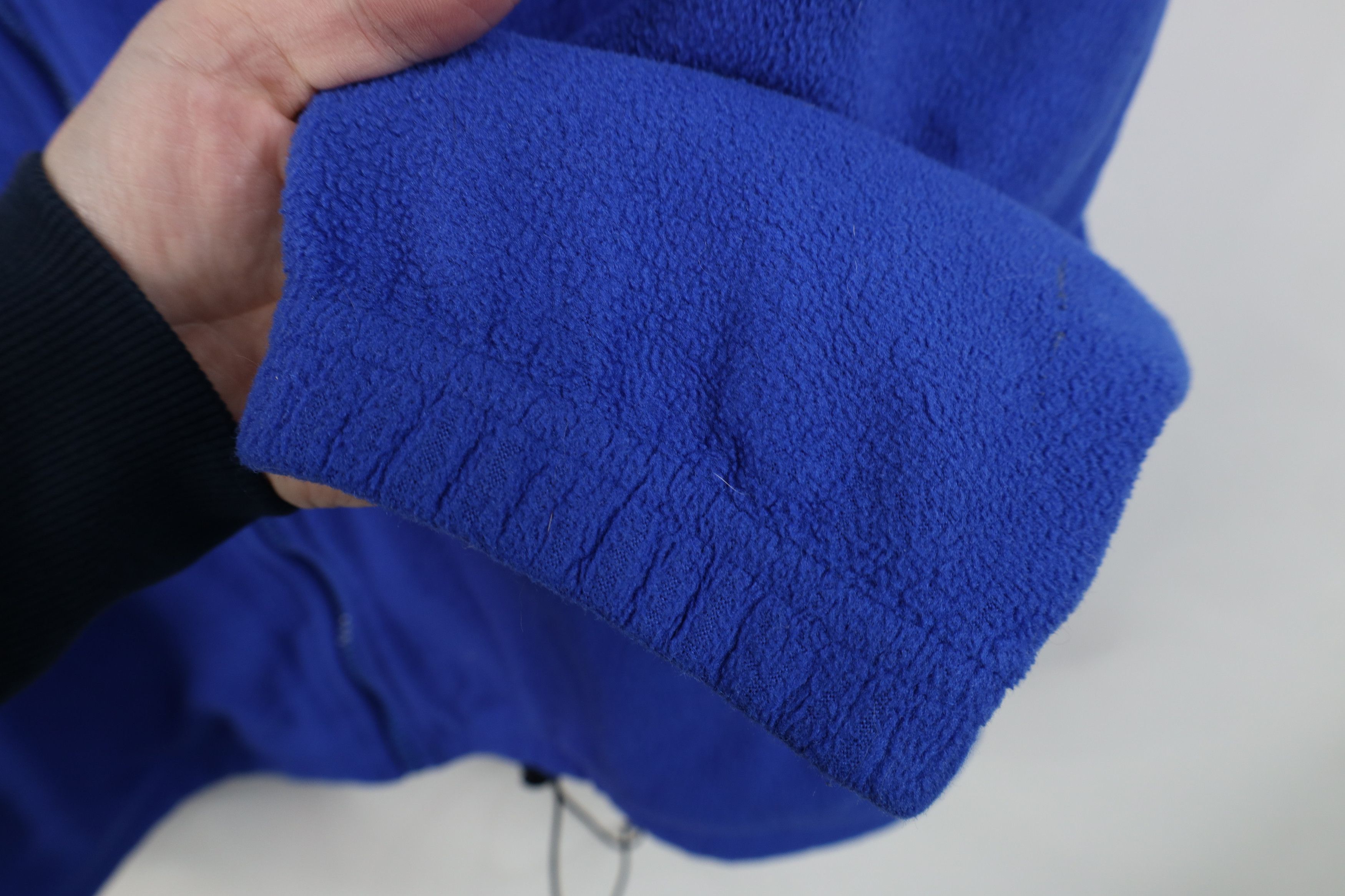 Lands' End Vintage 90s Lands End Blank Full Zip Fleece Jacket Blue USA Size M / US 6-8 / IT 42-44 - 7 Thumbnail