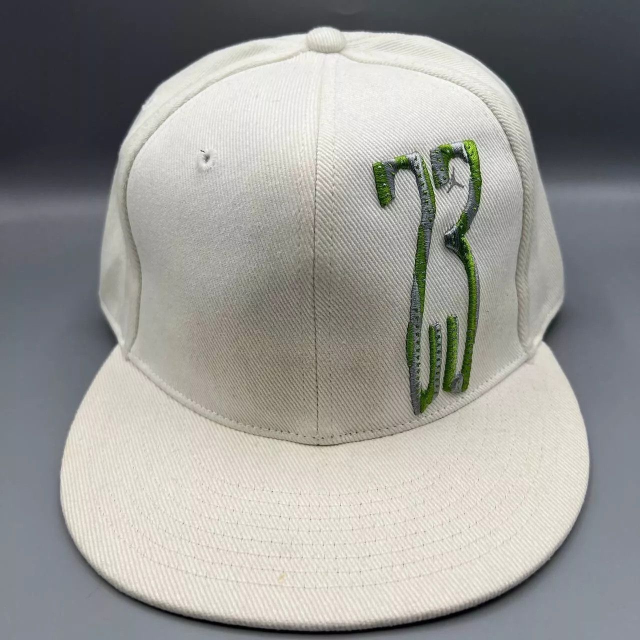 Jordan Brand Air Jordan 23 Hat Men 7 3/8 White Green Jumpman Fitted Cap Size ONE SIZE - 1 Thumbnail