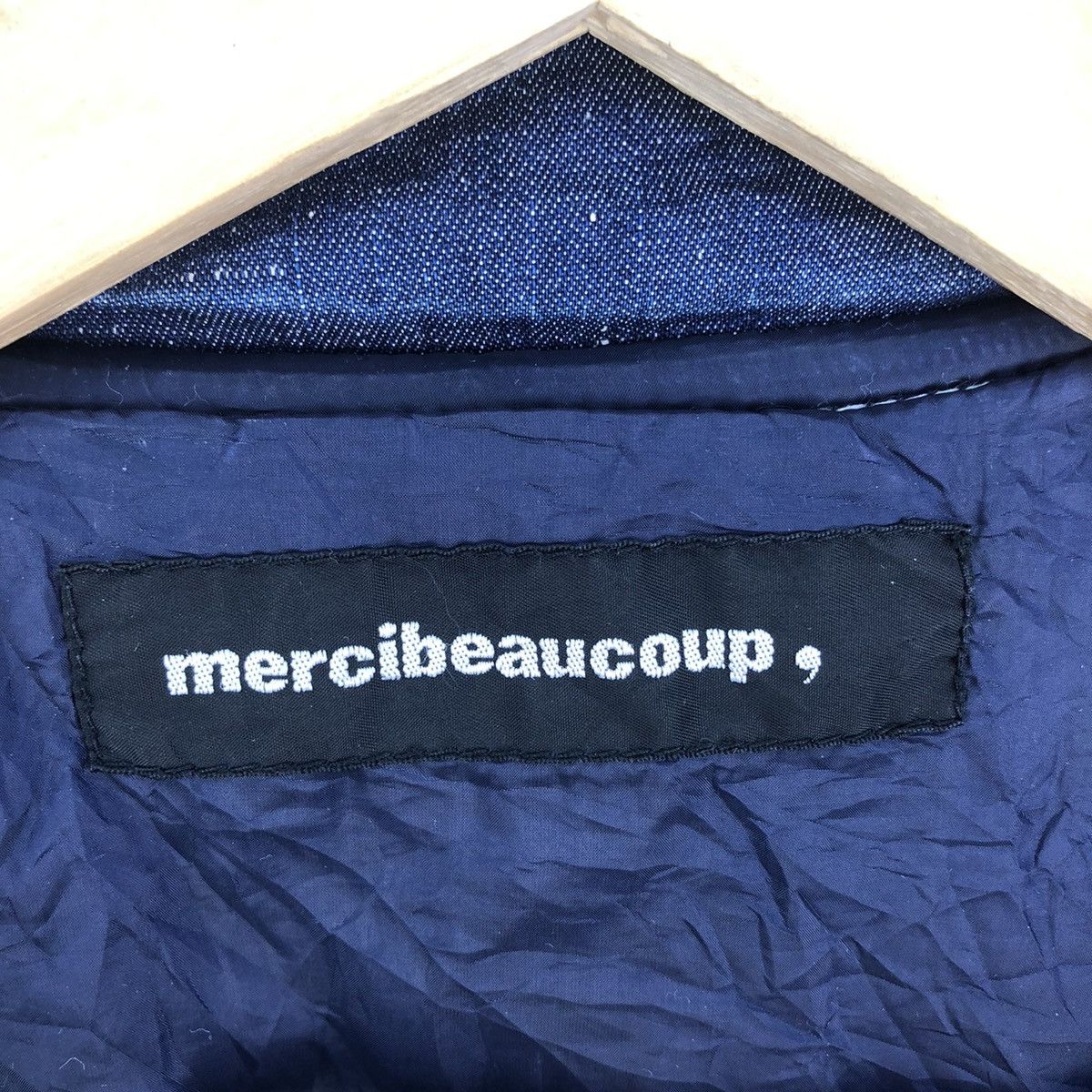 Issey Miyake Vintage Mercibeaucoup Pillow Neck Indigo Dye Bomber Jacket Size US S / EU 44-46 / 1 - 19 Thumbnail