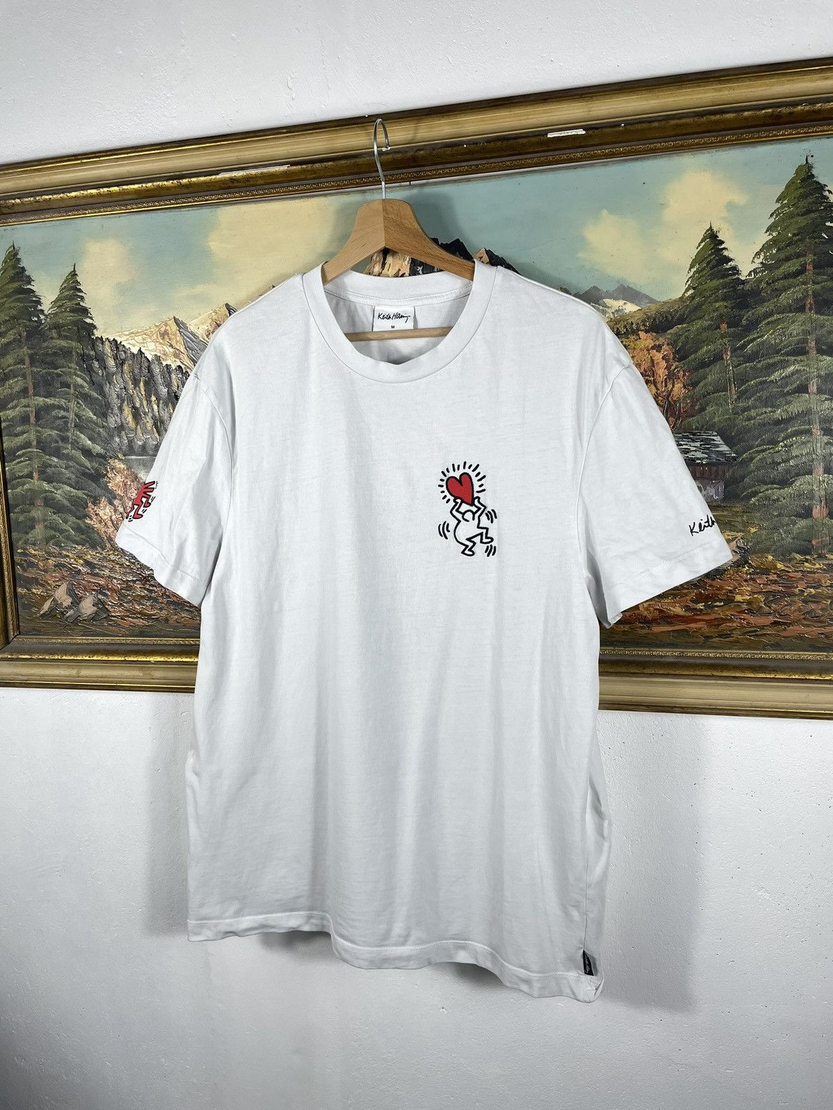 Japanese Brand × Keith Haring Keith Haring Art Skateboard White T-Shirt Tee Size US M / EU 48-50 / 2 - 3 Thumbnail