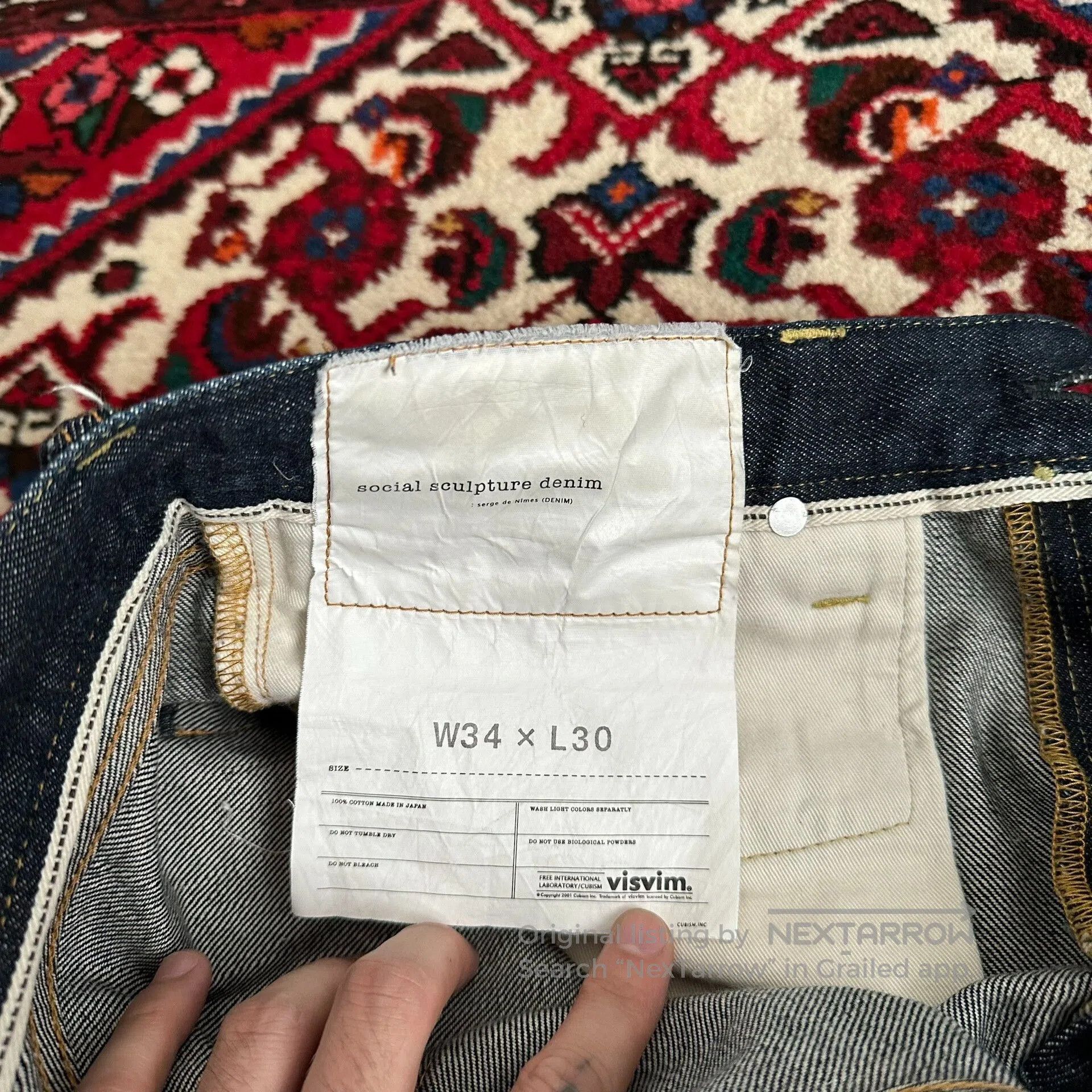 Visvim visvim 15ss 04r Raw Jeans W34L30. Size US 34 / EU 50 - 6 Thumbnail