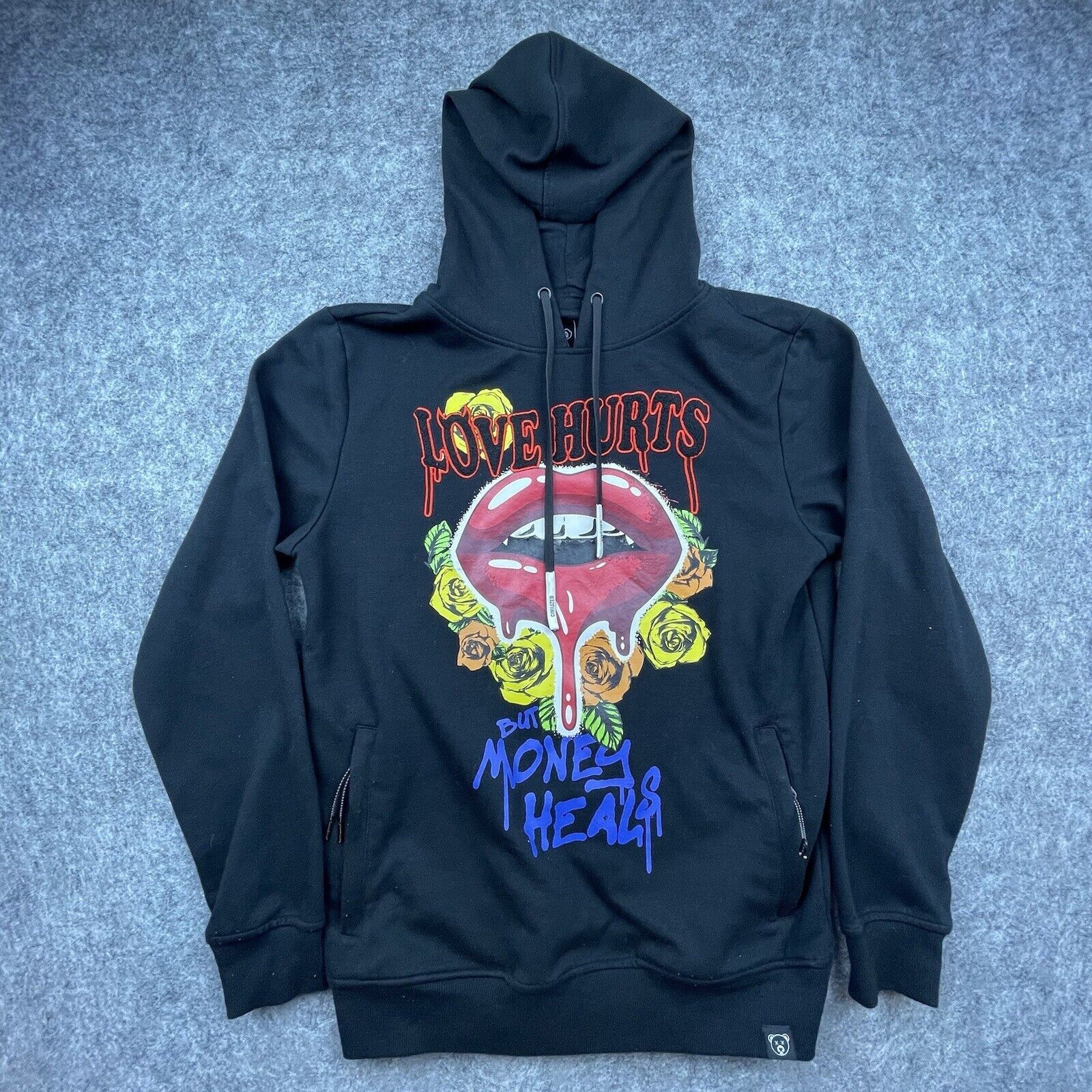 Civilized Civilized Hoodie Medium Love Hurts But Money Heals Lips Size US M / EU 48-50 / 2 - 1 Thumbnail