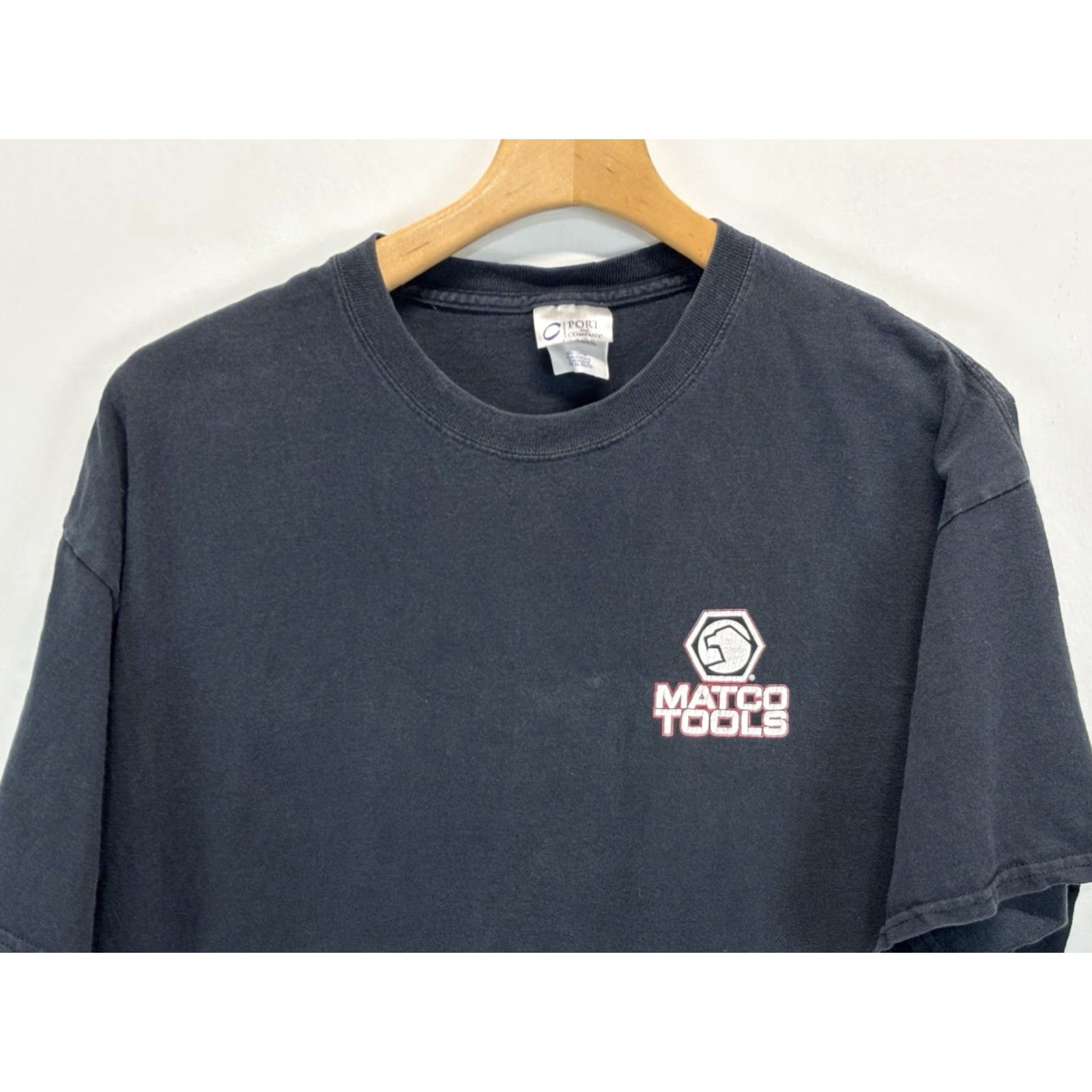 Port & Company VINTAGE Marco Tools T-Shirt Crew Neck Short Sleeve Graphic Print Black XL Men’s Port & Company Grunge 90s Y2K Size US XL / EU 56 / 4 - 3 Thumbnail
