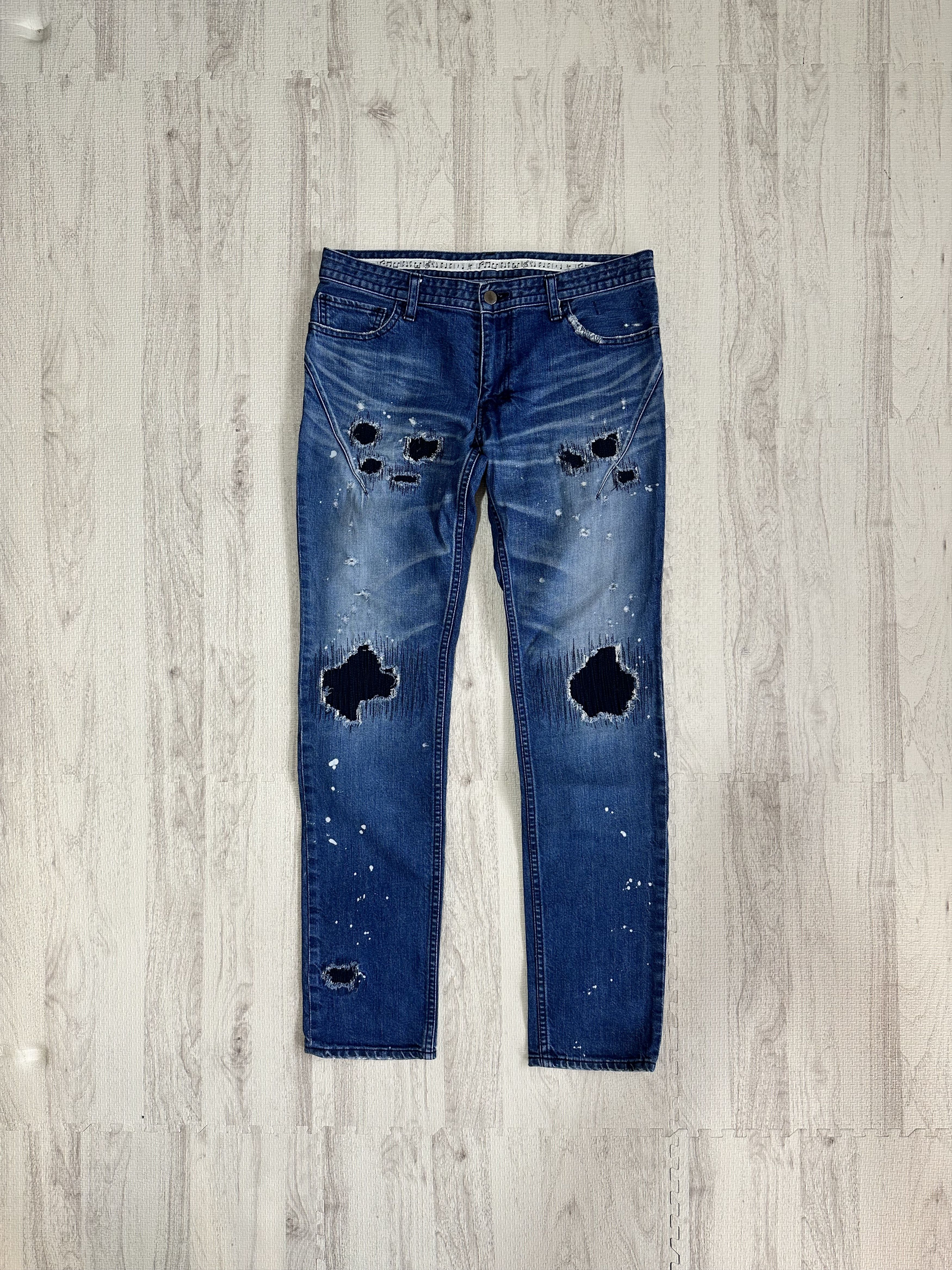 Number (N)ine Number Nine AW01 “STANDARDS” Grunge Denim | Grailed