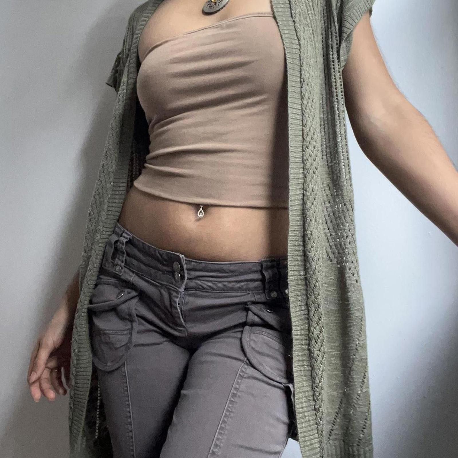 Other Green knit cardigan #cardigan Size ONE SIZE - 1 Thumbnail