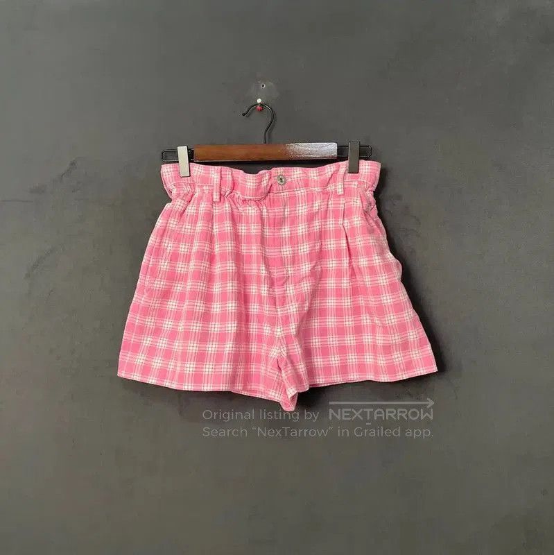 Miu Miu Miu Miu Pink Checkered Women's Shorts . Size 23" - 2 Thumbnail