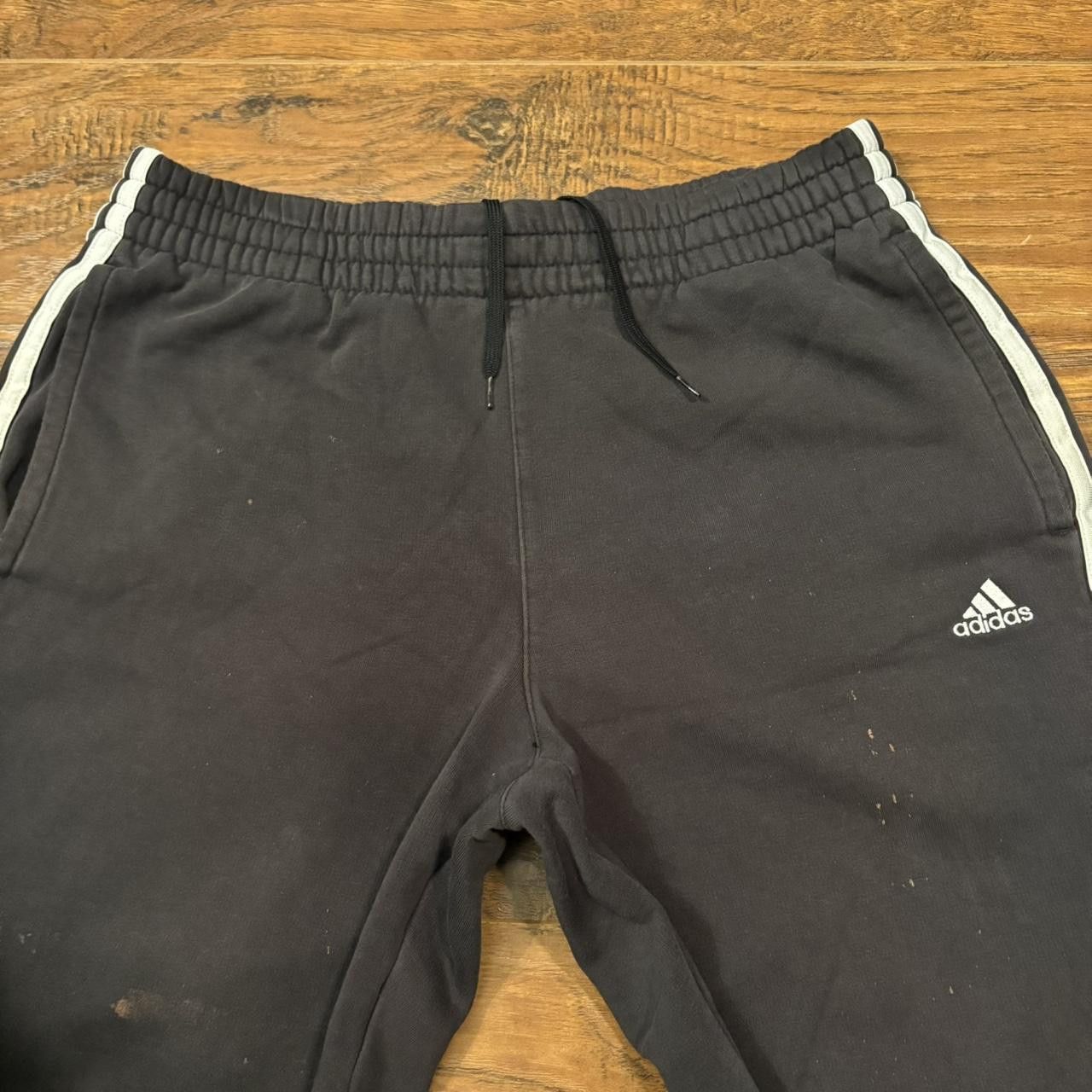 Adidas Crazy Vintage Y2K/2000s Adidas Black Striped Sweatpants! Size US 32 / EU 48 - 2 Thumbnail