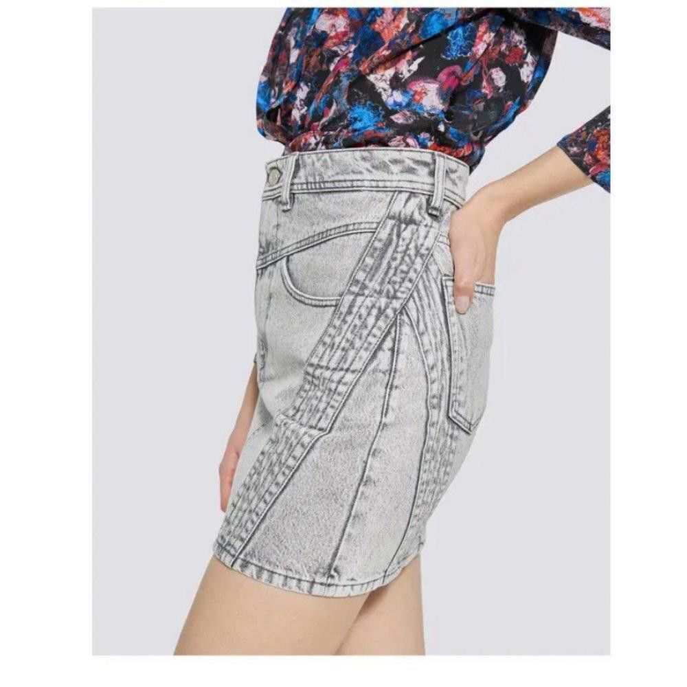 Iro Iro Paris Jaliska Denim Mini Skirt Blue Size FR38 /US 6 Size 28" / US 6 / IT 42 - 3 Thumbnail