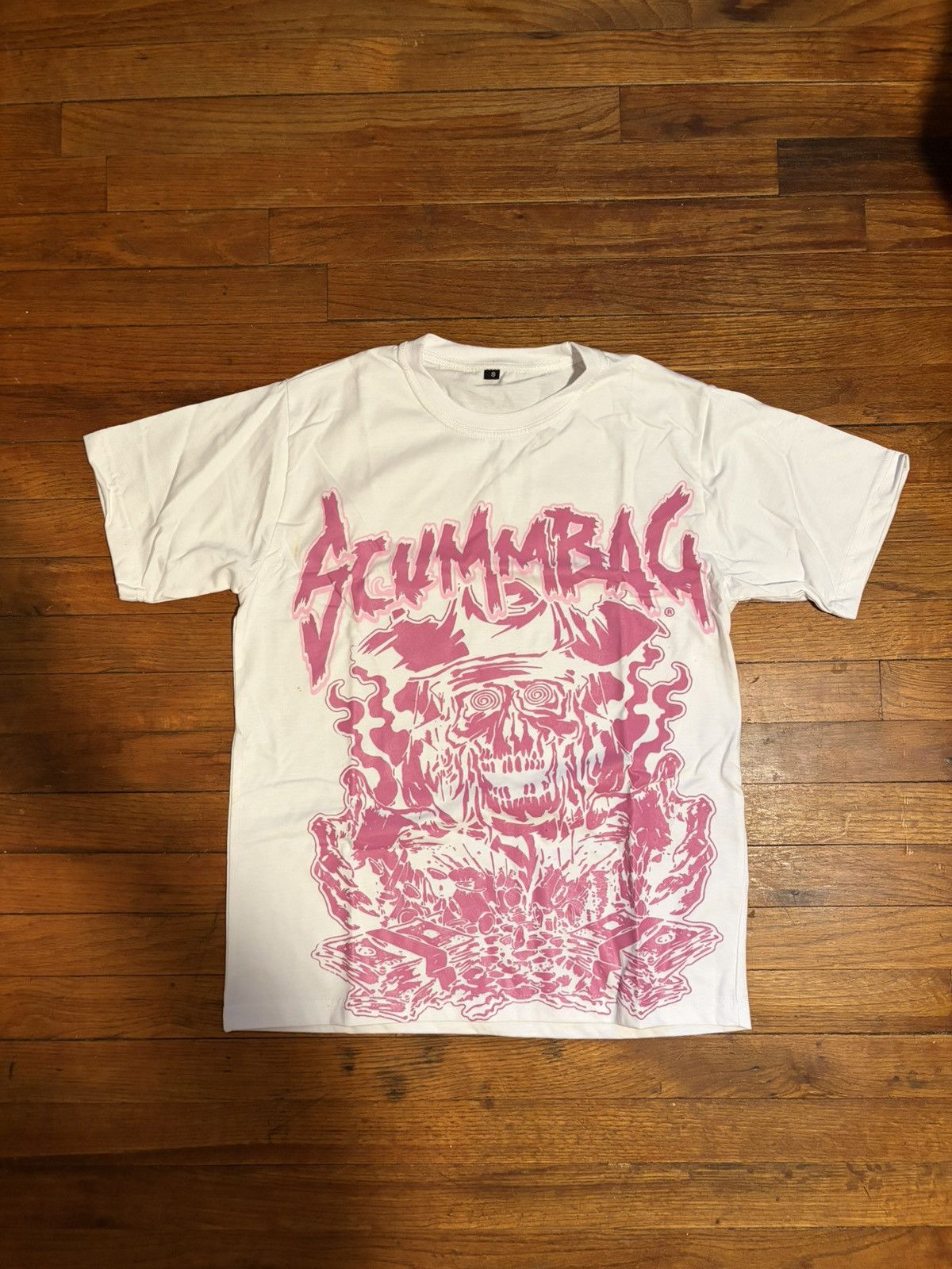Other White Pink Graphic Tee Size US S / EU 44-46 / 1 - 1 Preview