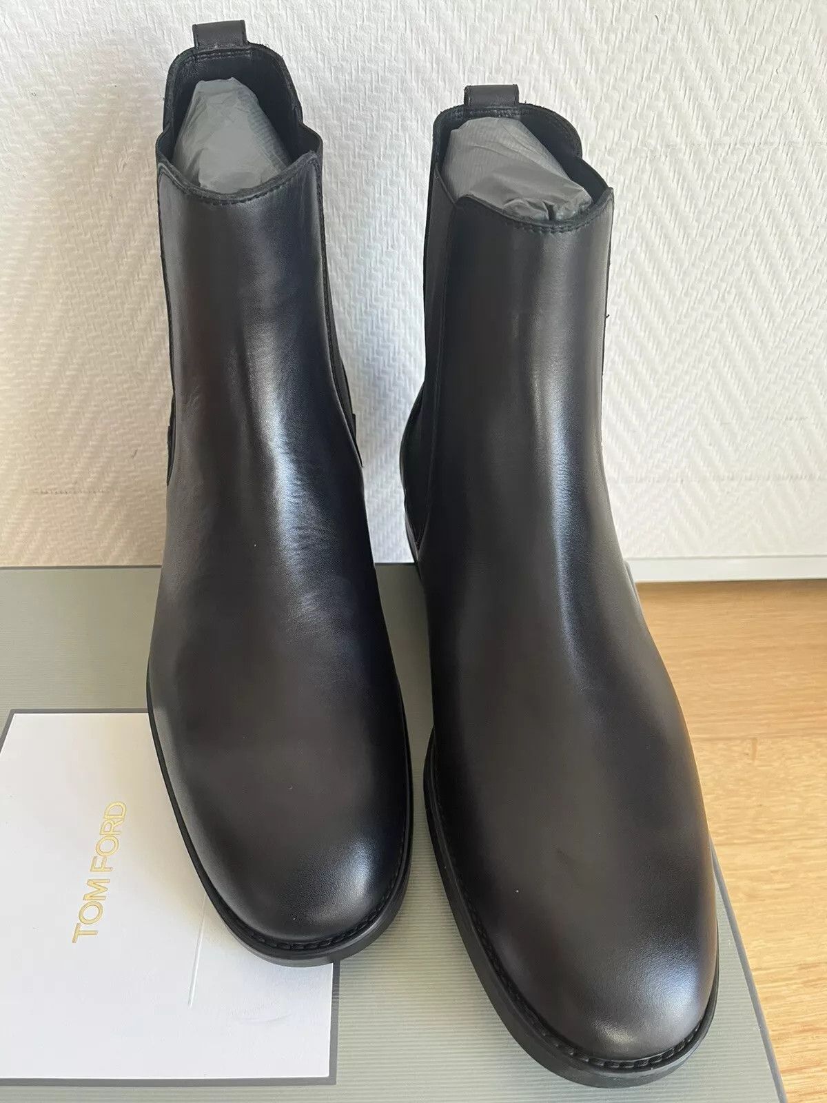 Tom Ford o1rshd1 Chelsea Boots in bordeaux Size US 11.5 / EU 44-45 - 3 Thumbnail