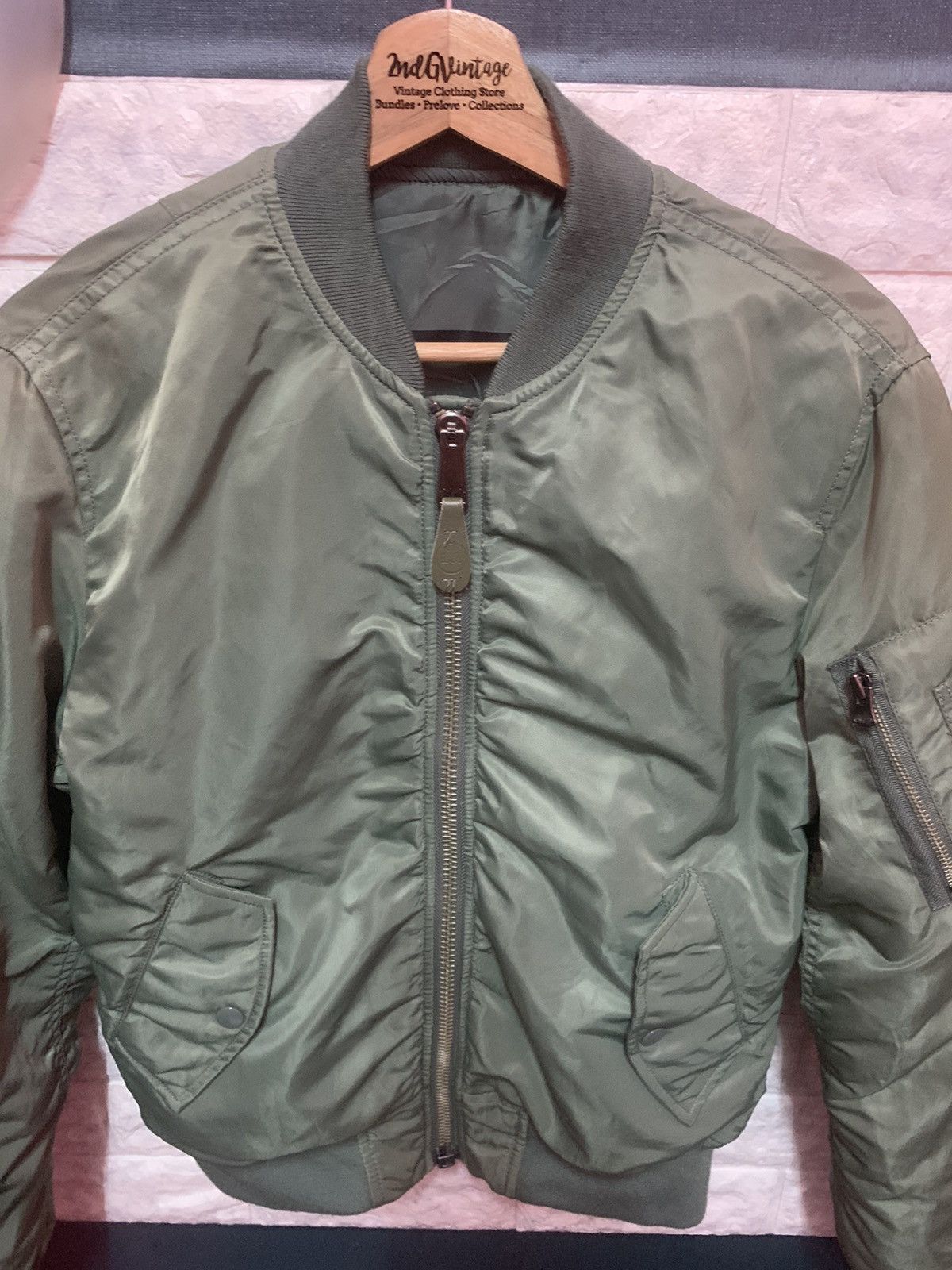 Alpha Industries × Vintage RARE!! Flight Bomber Jacket LA Size US M / EU 48-50 / 2 - 4 Thumbnail