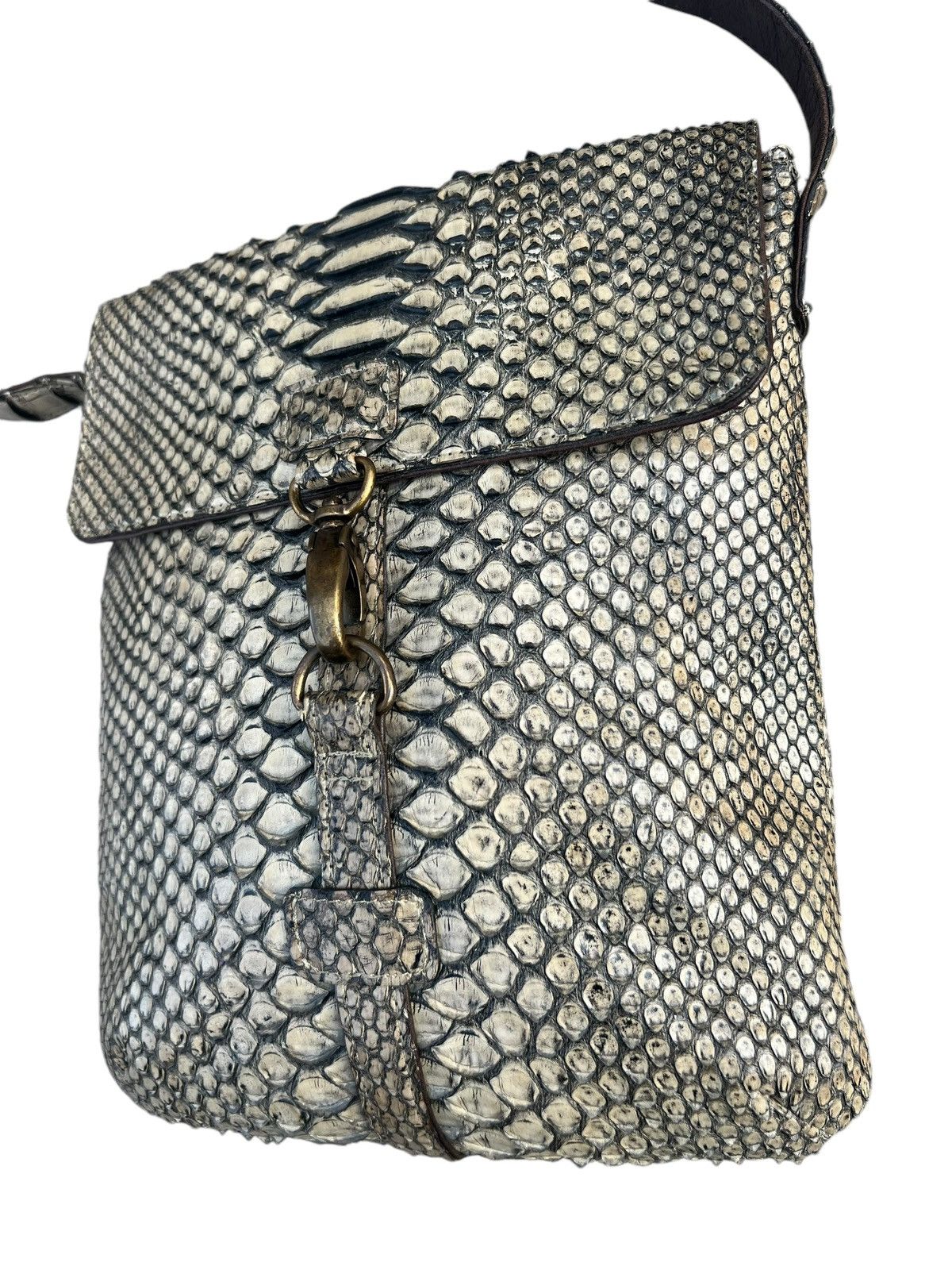 Leather Vintage Vin Donn Japan Python Snake Skin Leather Bag Sling Size ONE SIZE - 9 Thumbnail