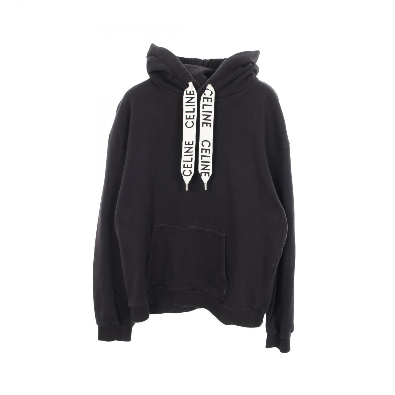 Celine Celine CELINE Logo Loose Hoodie Cotton Top Textile Sweatshirts & Hoodies 2Y468670Q DUTY FREE for USA Size ONE SIZE - 1 Thumbnail