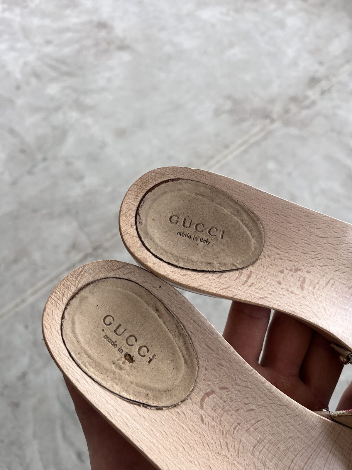 Gucci Rare Gucci Wooden Platform Sandals Luxury Avant-Garde Y2K Size US 9.5 / IT 39.5 - 4 Thumbnail