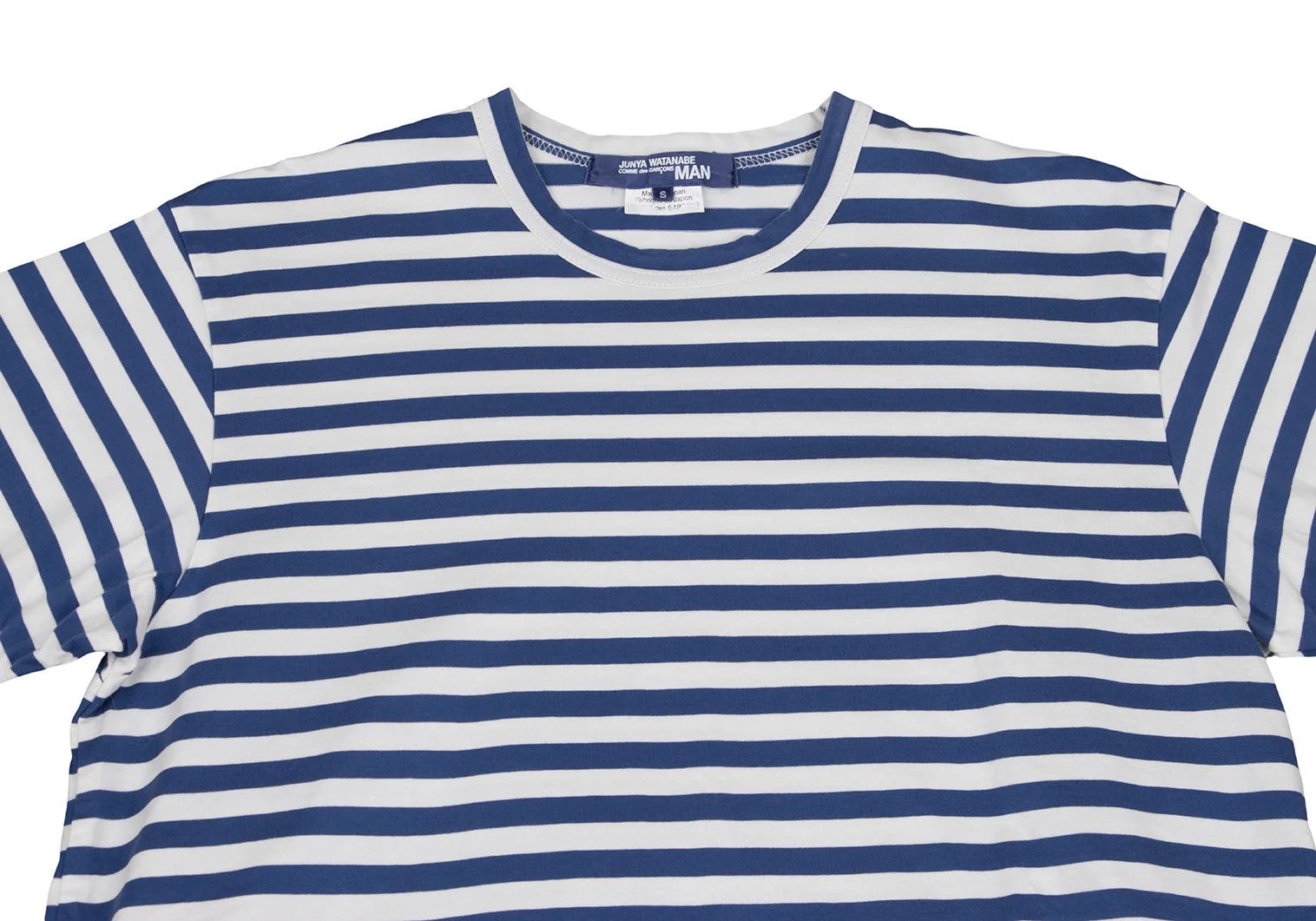 Junya Watanabe Basic Striped T-Shirt in Light Blue and White Size S Size US S / EU 44-46 / 1 - 2 Thumbnail