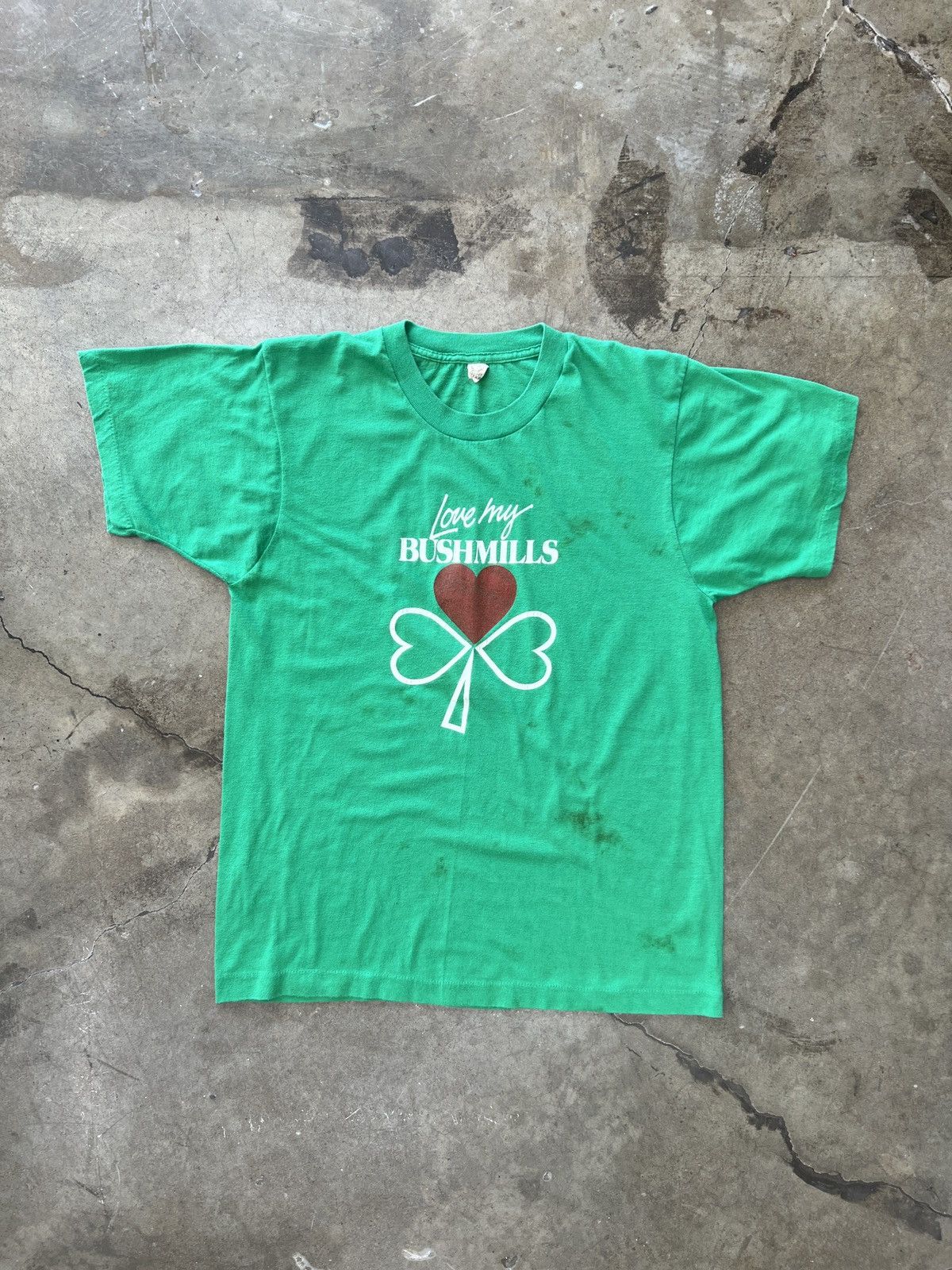 Vintage Vintage St. Patricks Day Bushmills Single Stitch Tee Medium Size US M / EU 48-50 / 2 - 2 Thumbnail