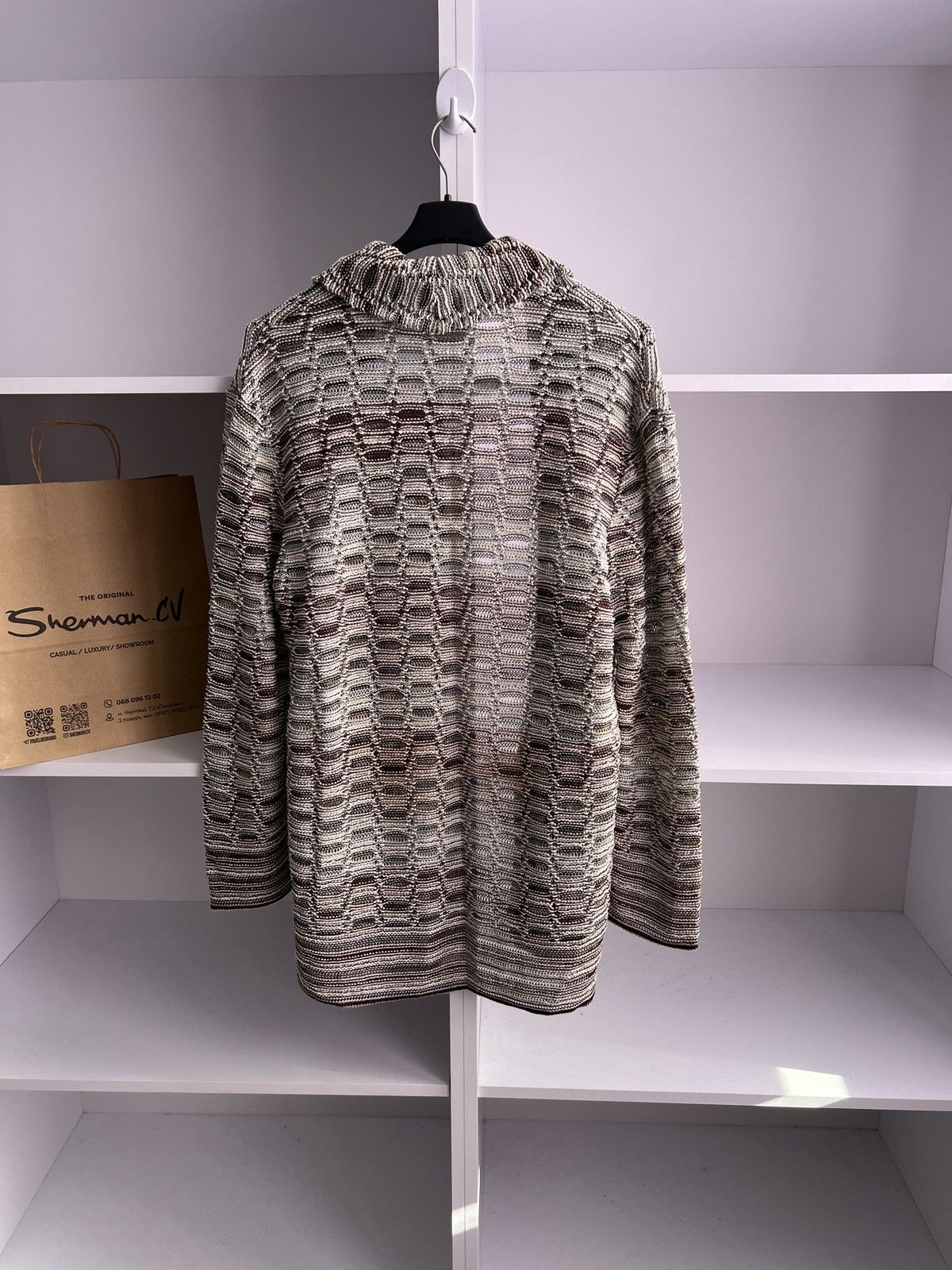Designer × Missoni × Vintage Vintage Missoni Sport Patterned Buttoned women’s Cardigan Size L / US 10 / IT 46 - 13 Thumbnail