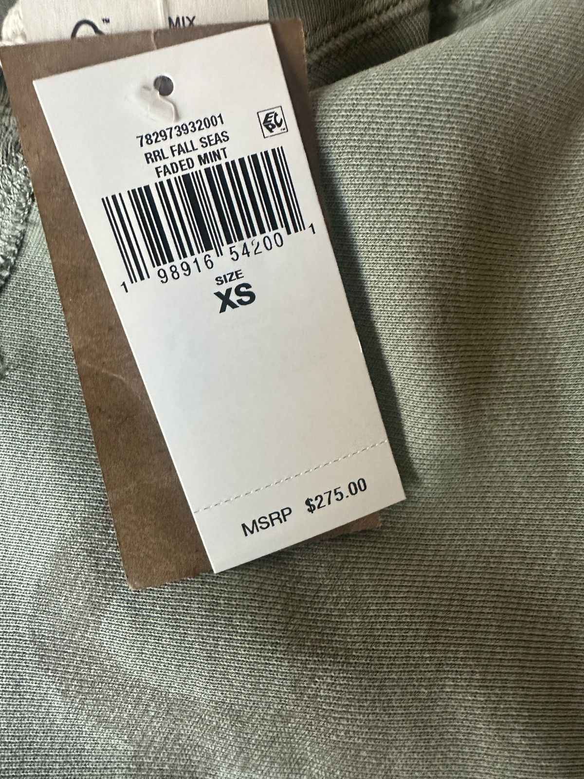 Polo Ralph Lauren Vintage Double RL Faded Mint Hoodie Size US XS / EU 42 / 0 - 2 Thumbnail